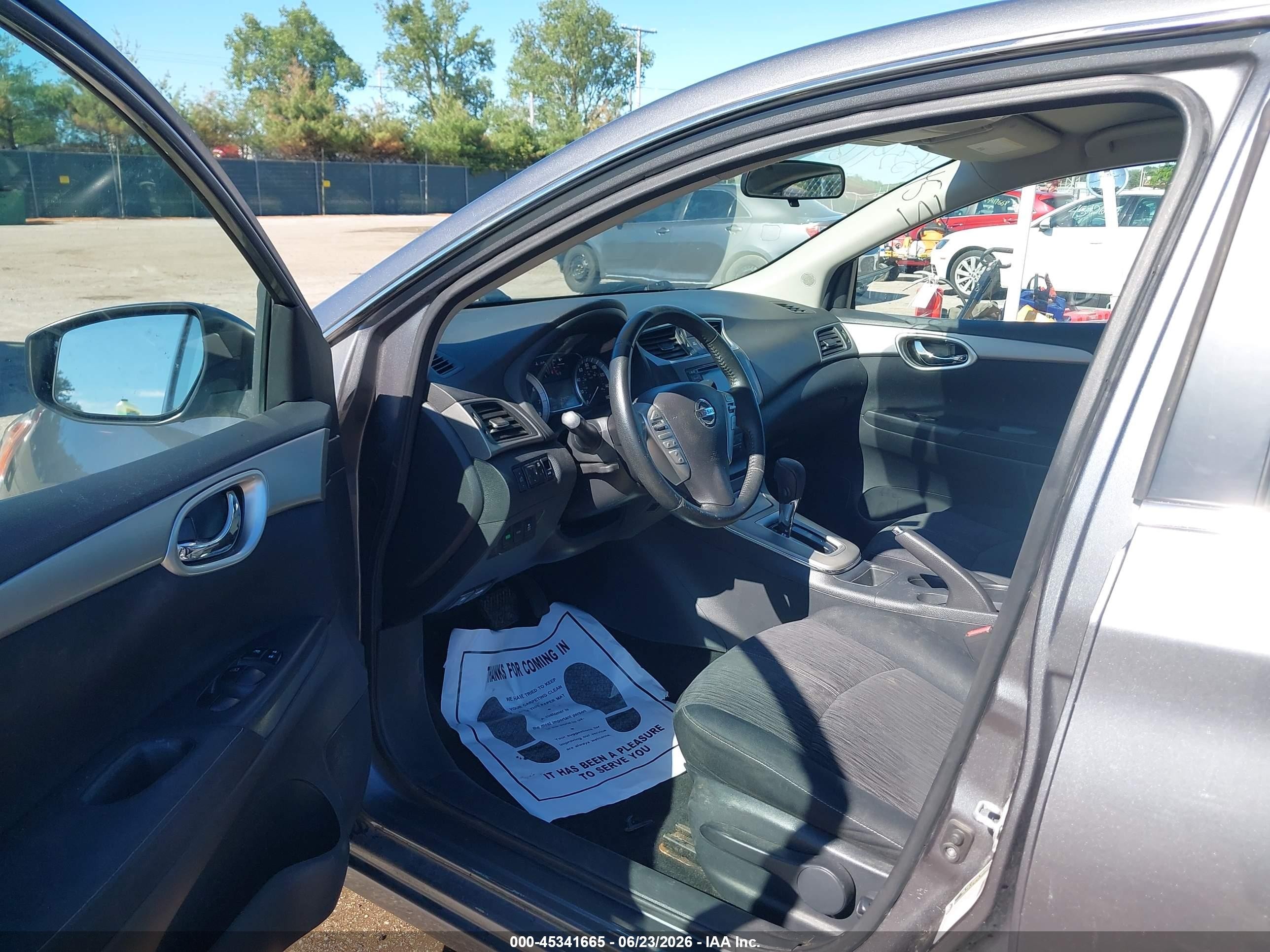 2015 Nissan Sentra Sv Gray vin: 3N1AB7AP0FL692066