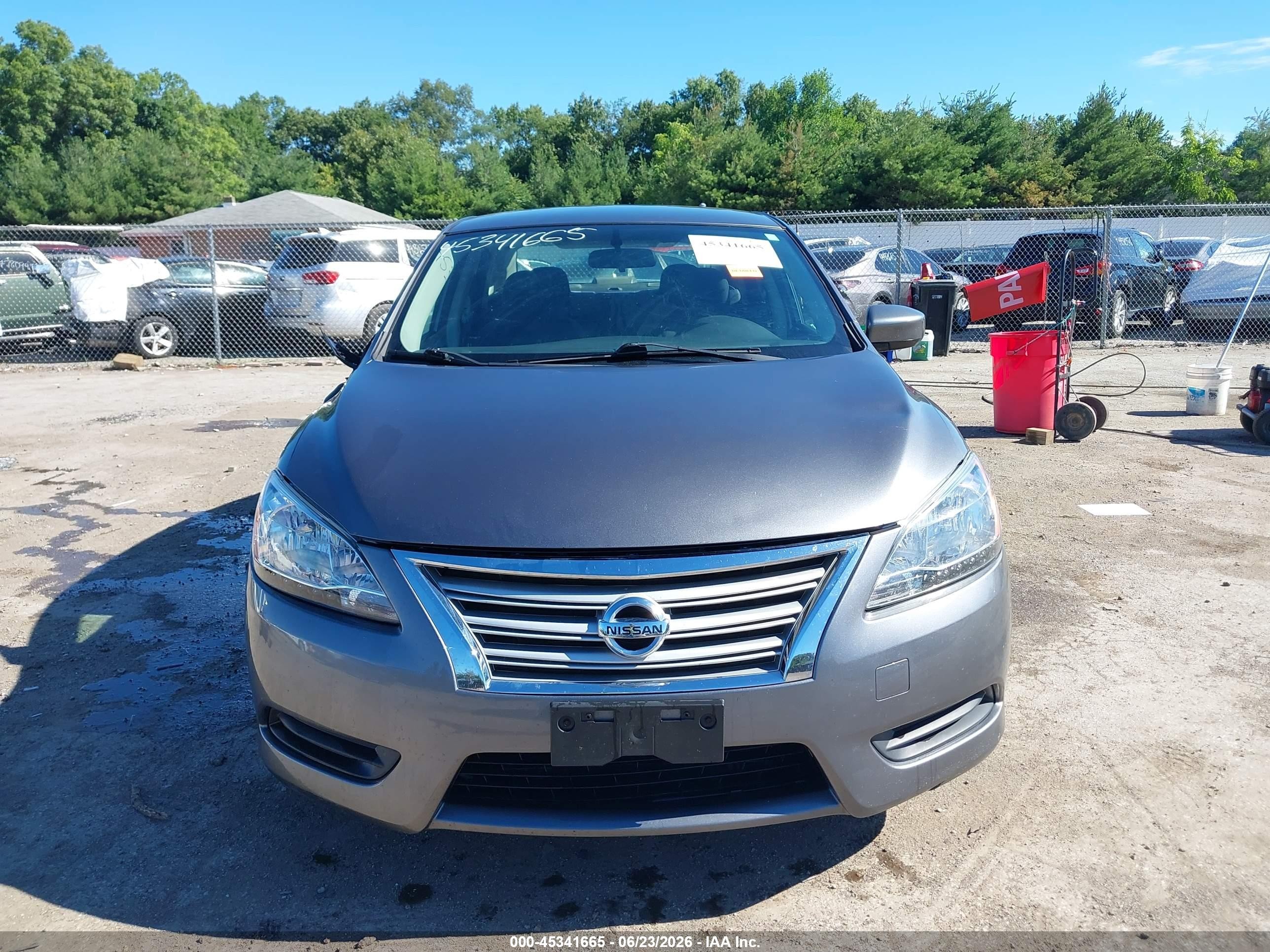 2015 Nissan Sentra Sv Gray vin: 3N1AB7AP0FL692066