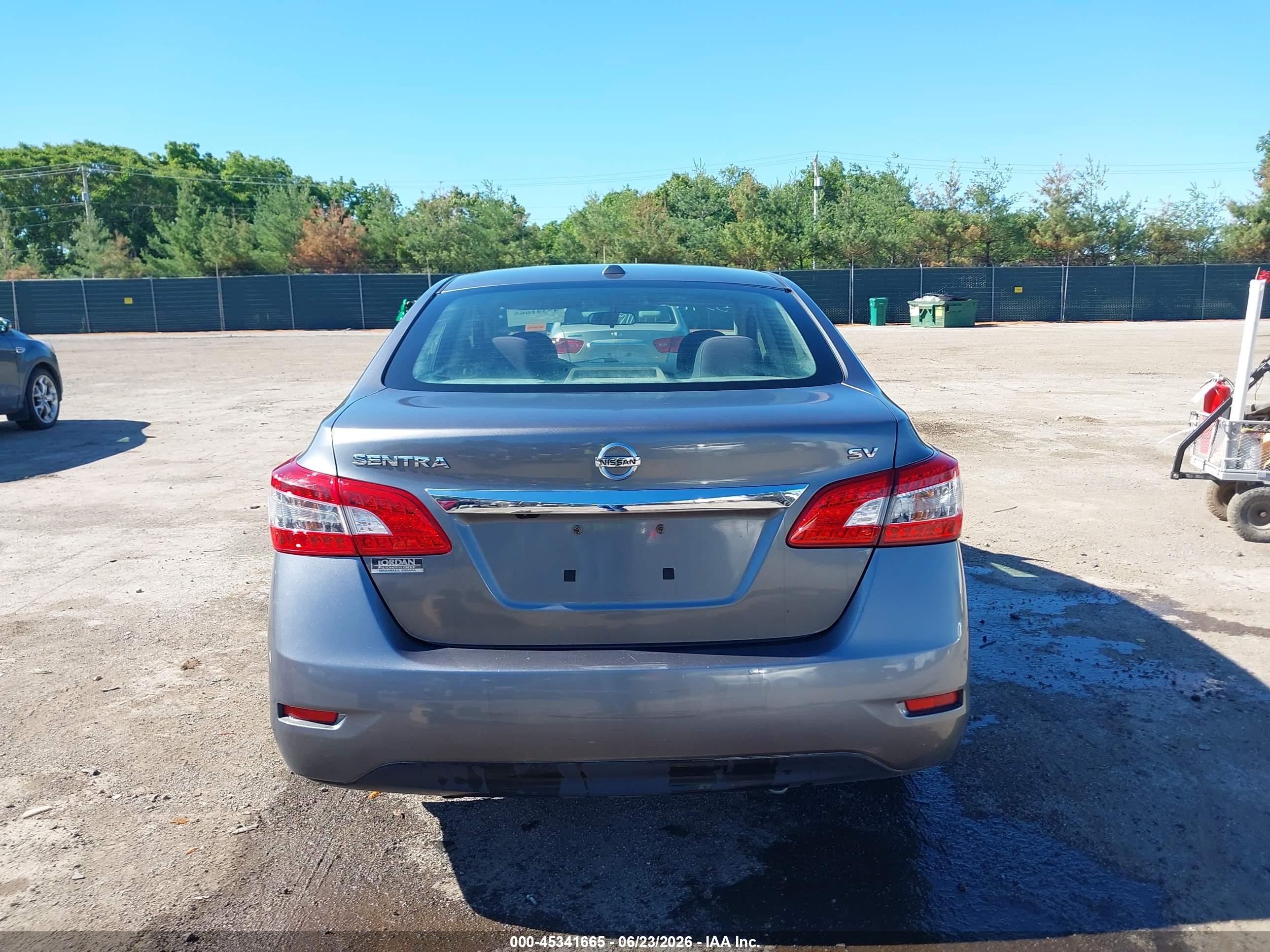 2015 Nissan Sentra Sv Gray vin: 3N1AB7AP0FL692066