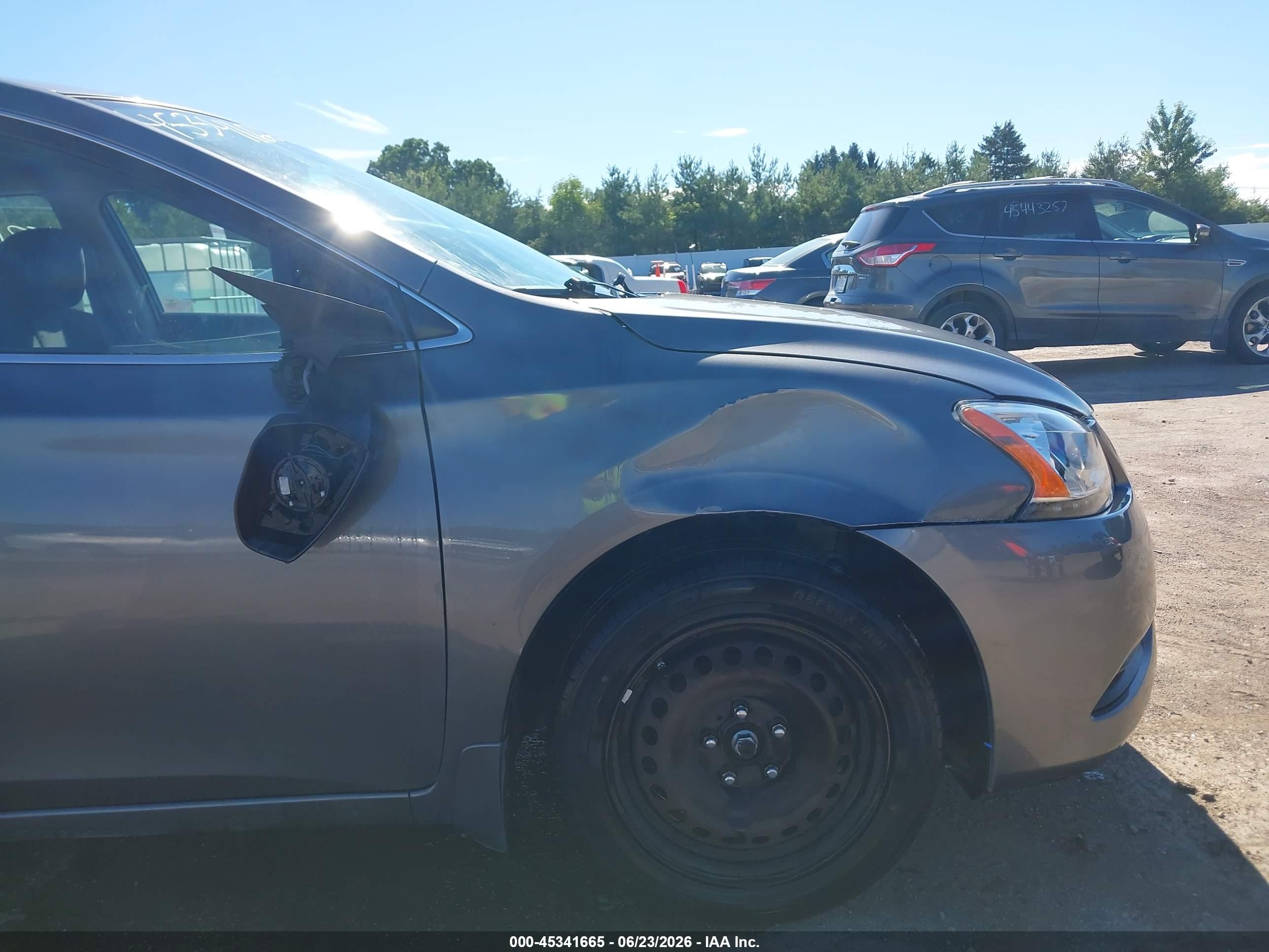 2015 Nissan Sentra Sv Gray vin: 3N1AB7AP0FL692066