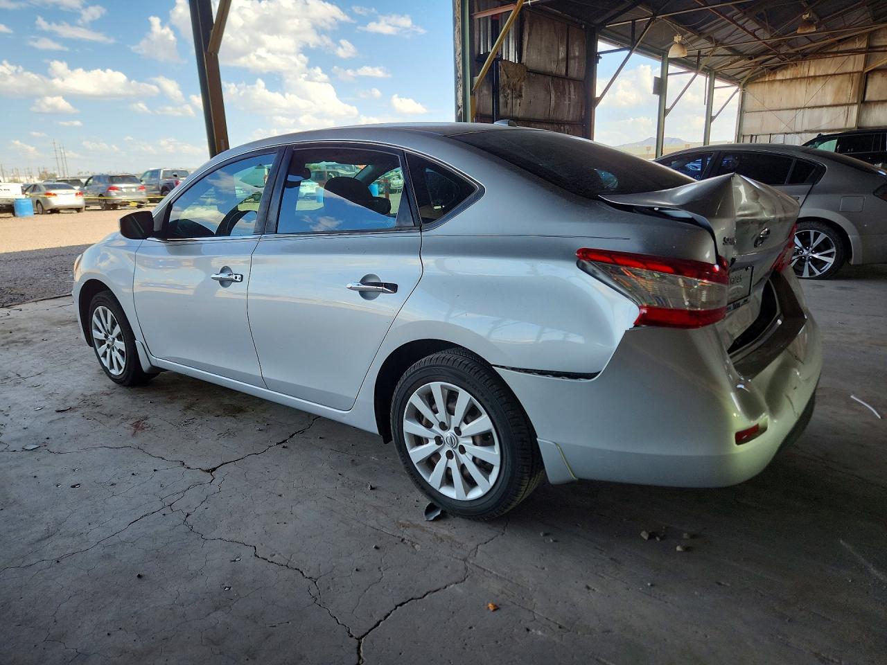 2015 Nissan Sentra Sv Silver vin: 3N1AB7AP0FL692973