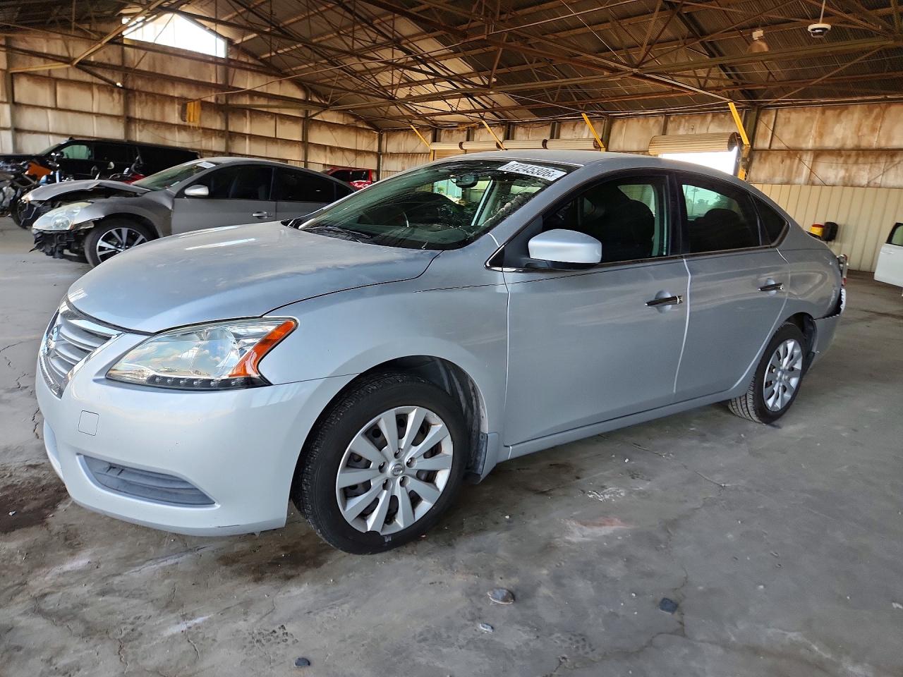 2015 Nissan Sentra Sv Silver vin: 3N1AB7AP0FL692973