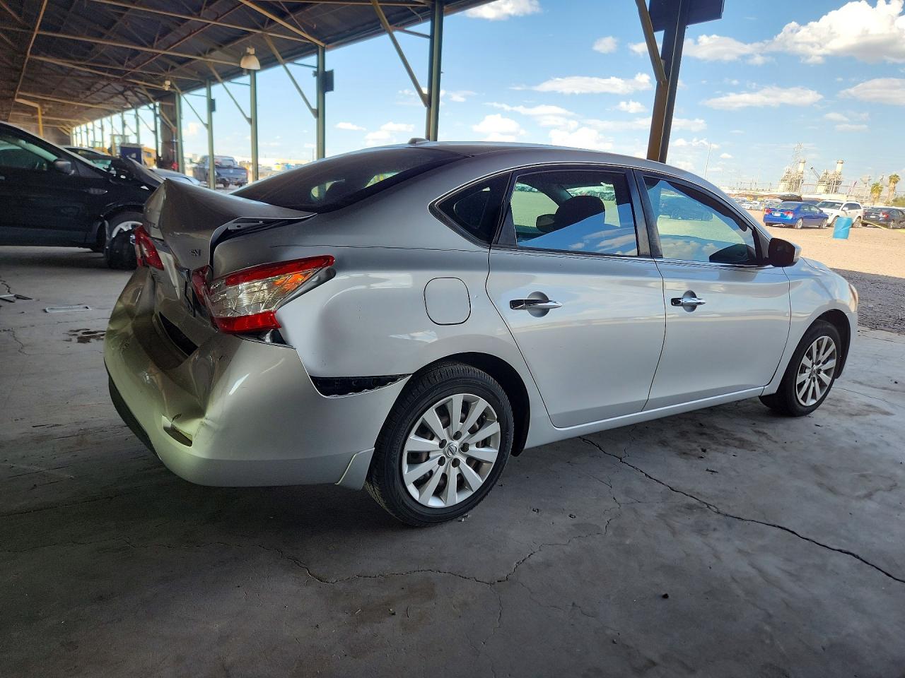 2015 Nissan Sentra Sv Silver vin: 3N1AB7AP0FL692973