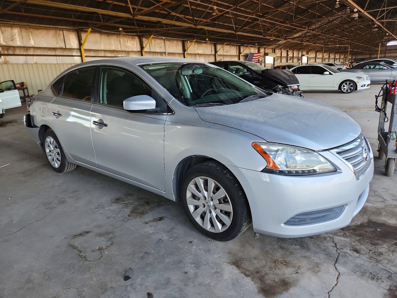 2015 Nissan Sentra Sv Silver vin: 3N1AB7AP0FL692973