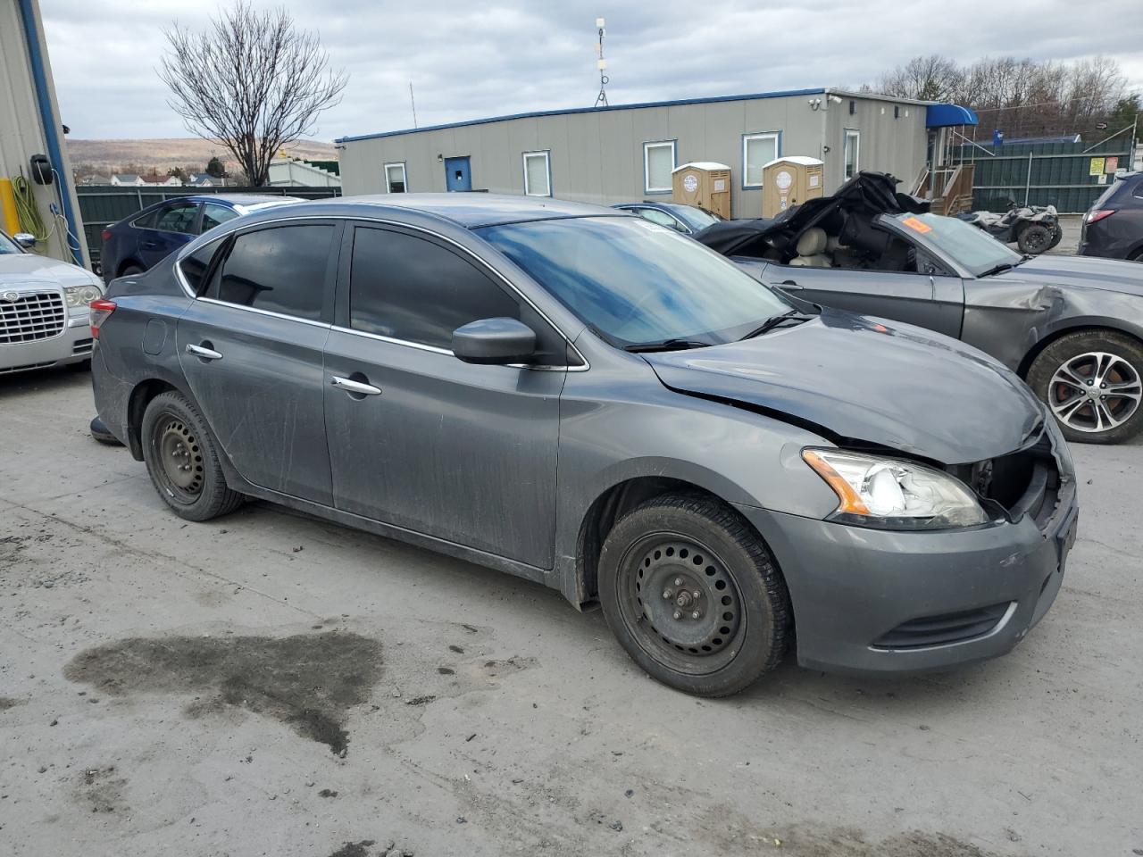 2015 Nissan Sentra S Серебряный vin: 3N1AB7AP0FL695744