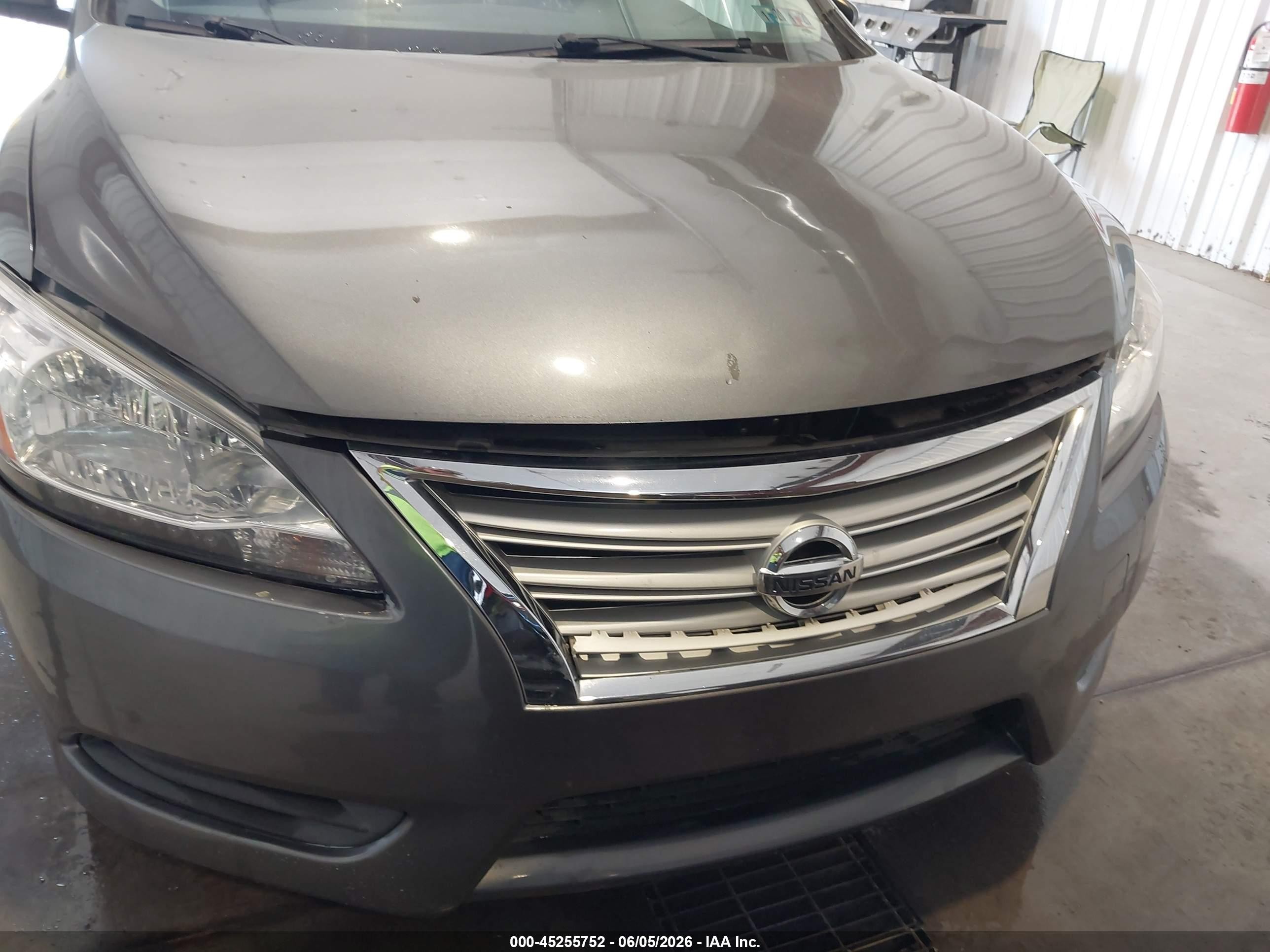 2015 Nissan Sentra Sv Серый vin: 3N1AB7AP0FY212885