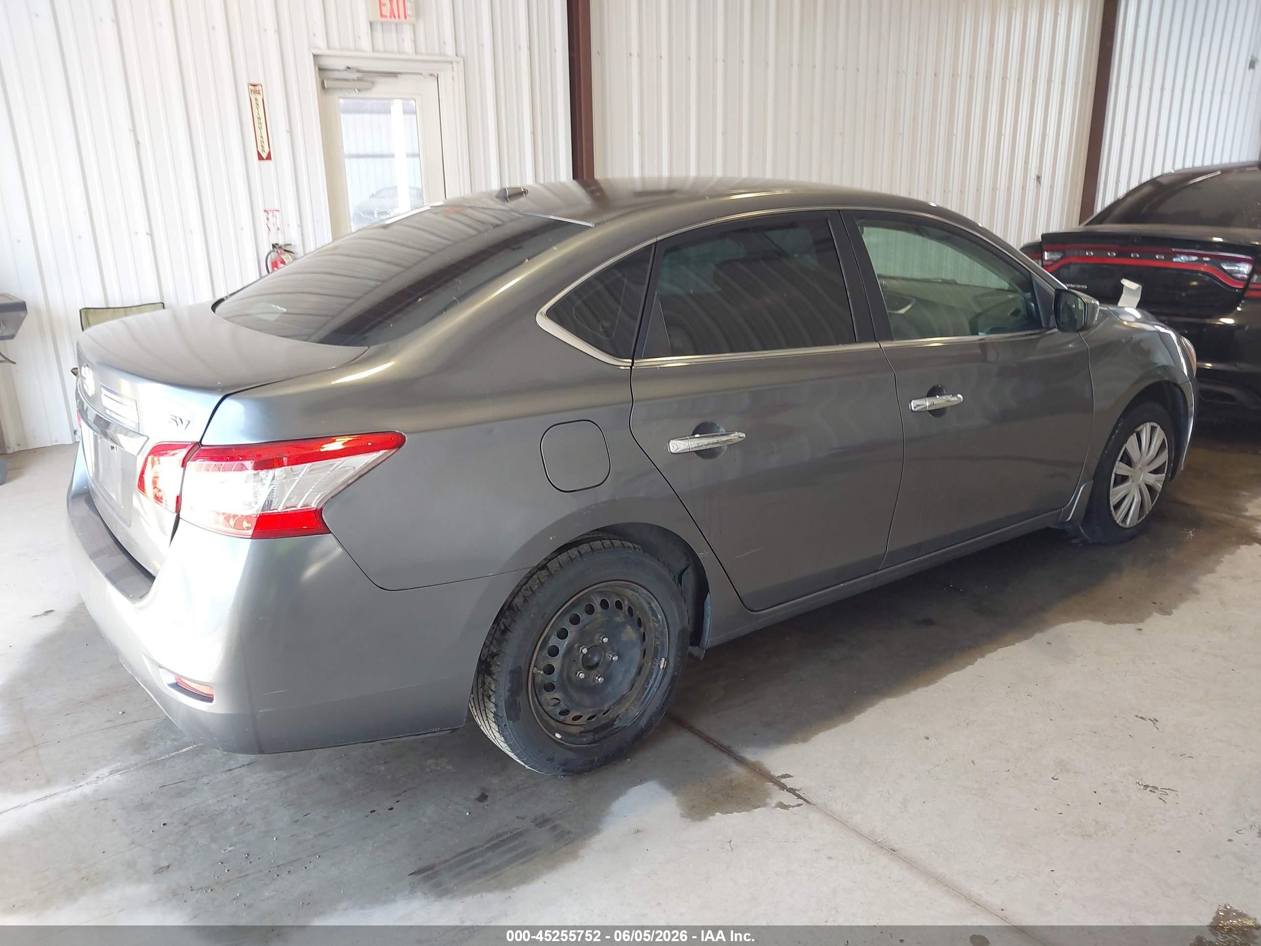 2015 Nissan Sentra Sv Серый vin: 3N1AB7AP0FY212885