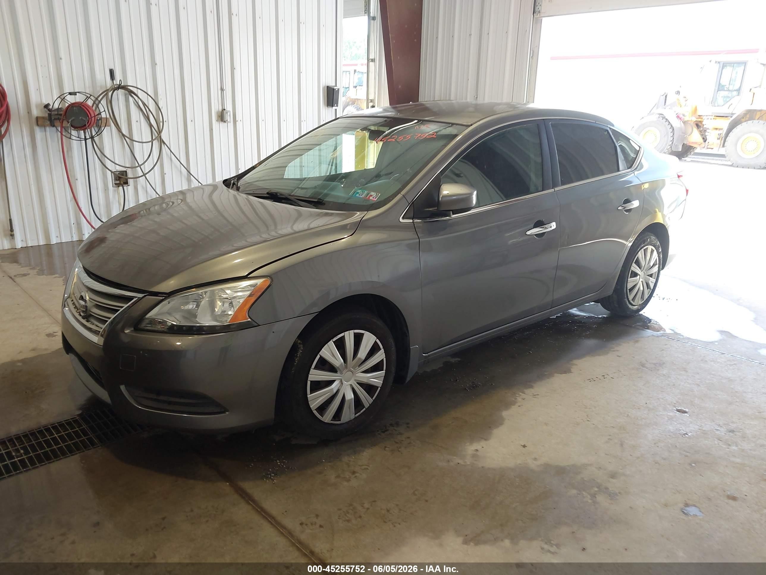 2015 Nissan Sentra Sv Серый vin: 3N1AB7AP0FY212885