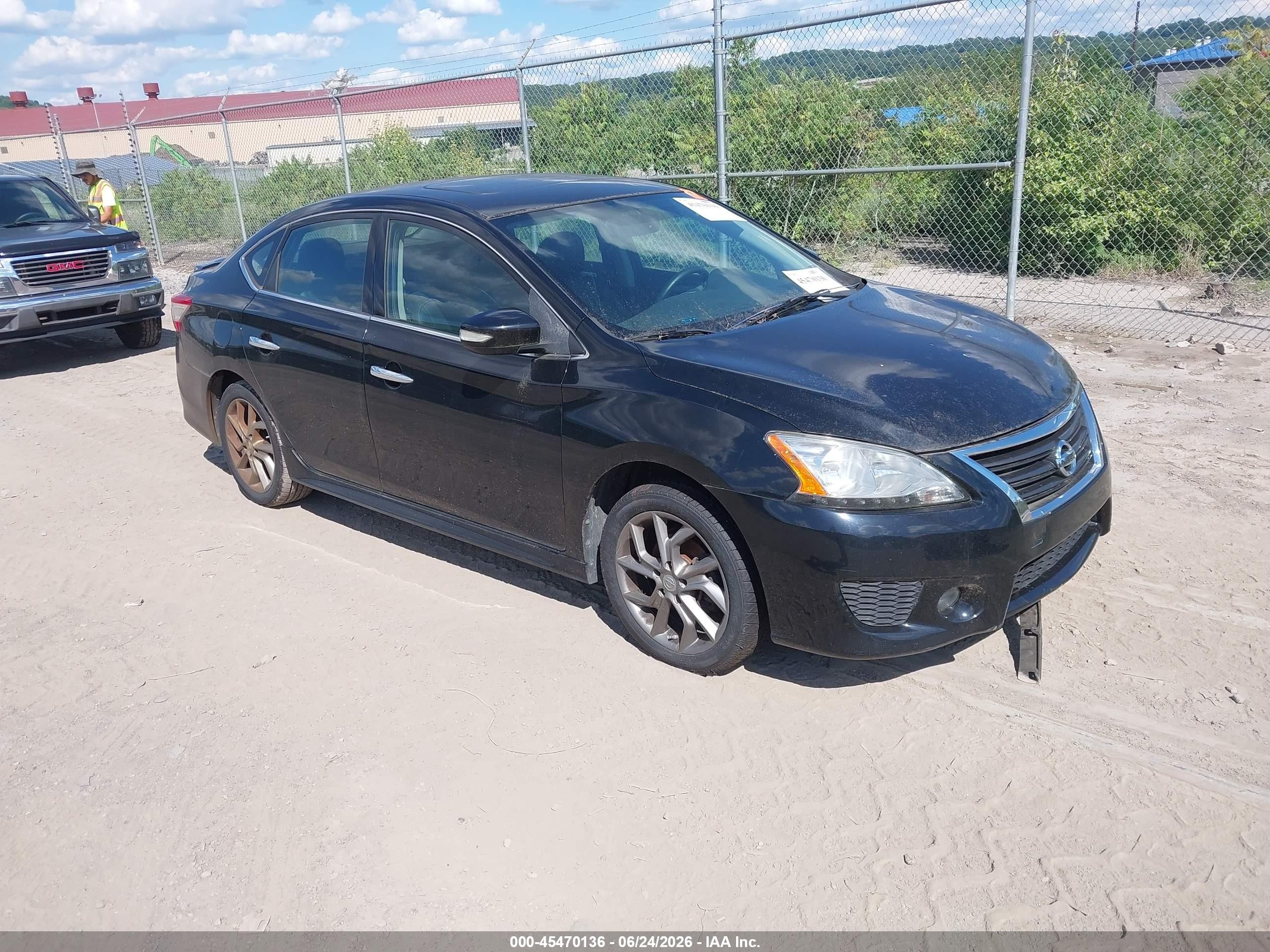 2015 Nissan Sentra Sr Black vin: 3N1AB7AP0FY223949