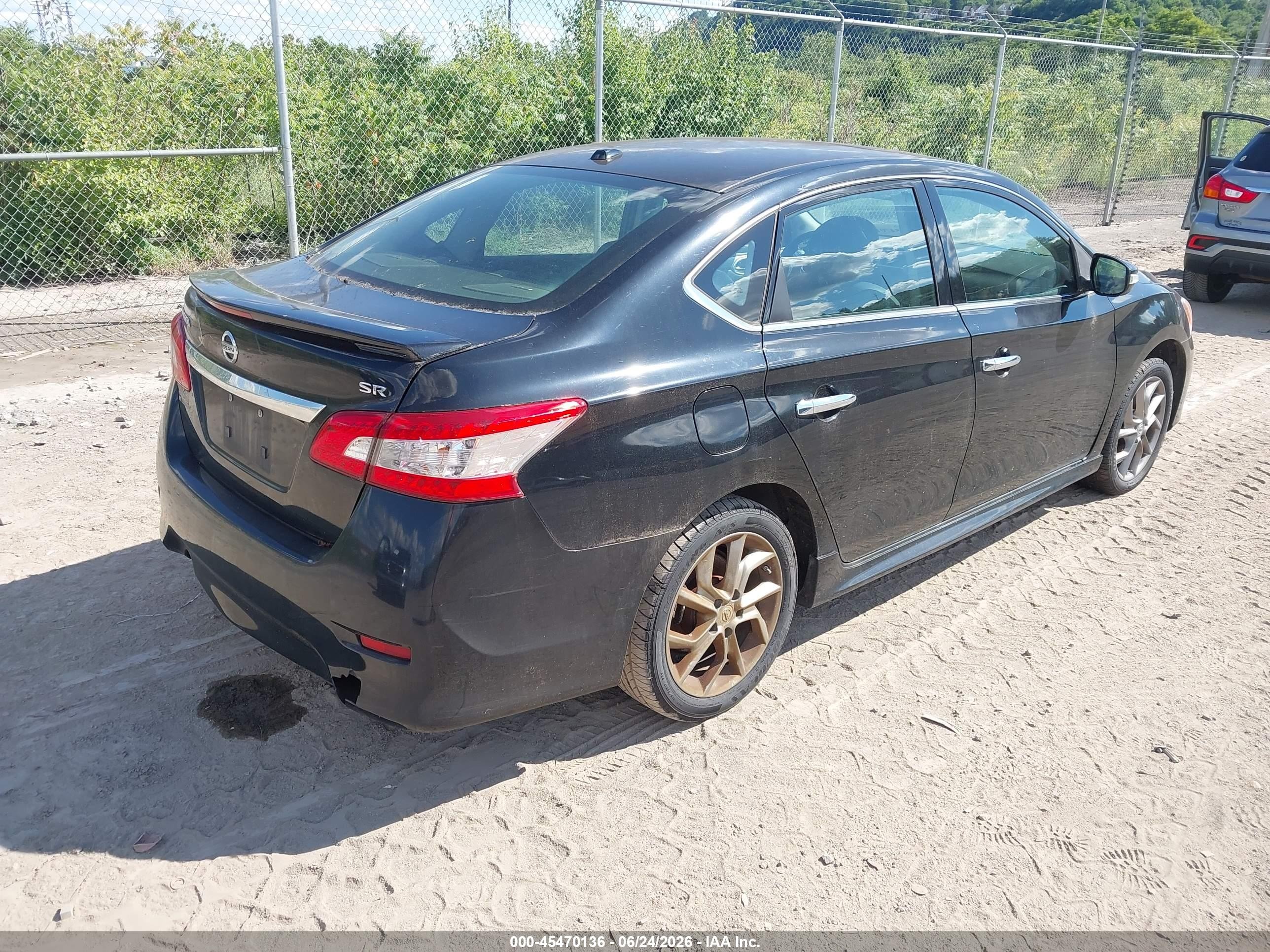 2015 Nissan Sentra Sr Black vin: 3N1AB7AP0FY223949