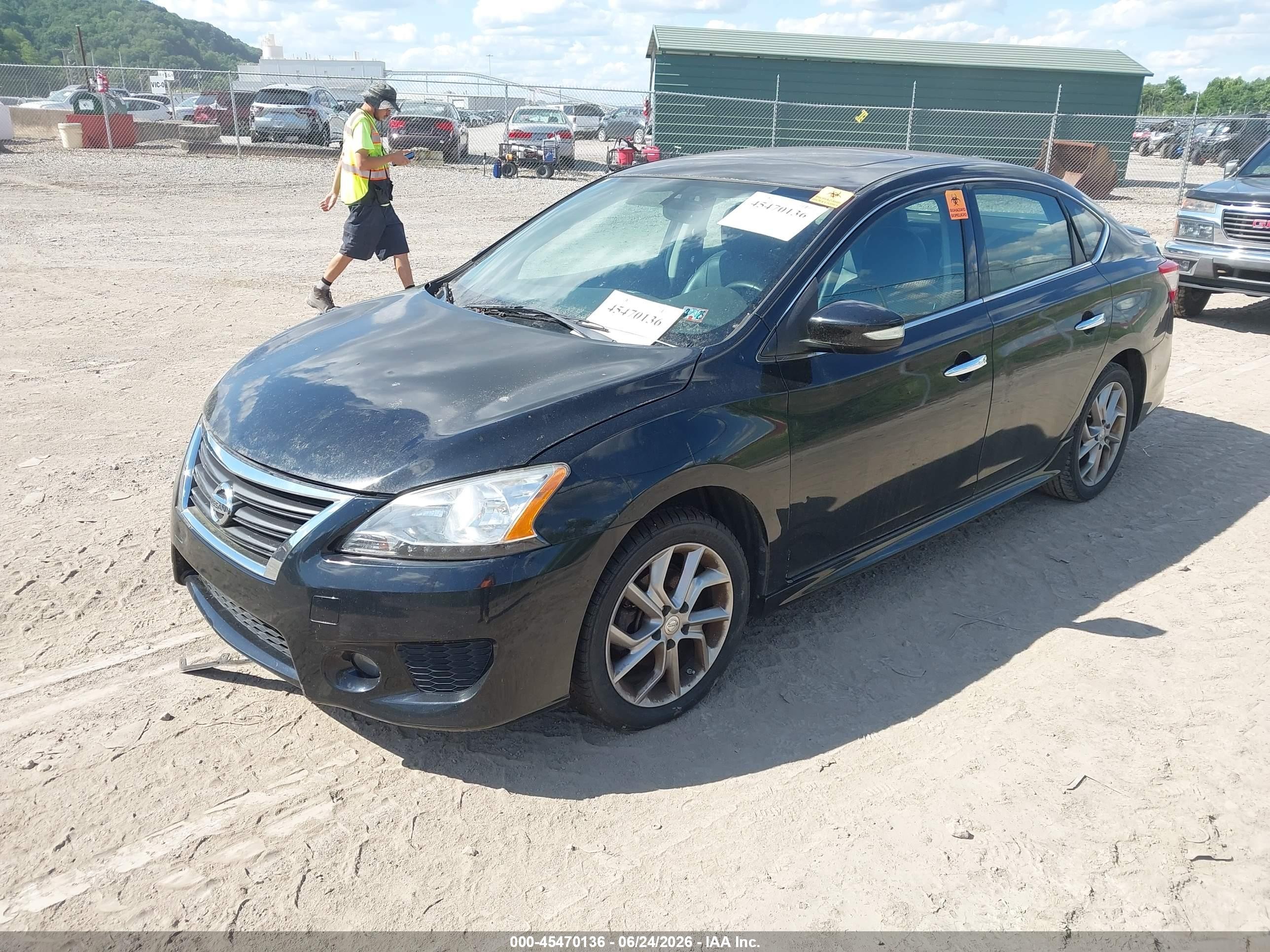 2015 Nissan Sentra Sr Black vin: 3N1AB7AP0FY223949