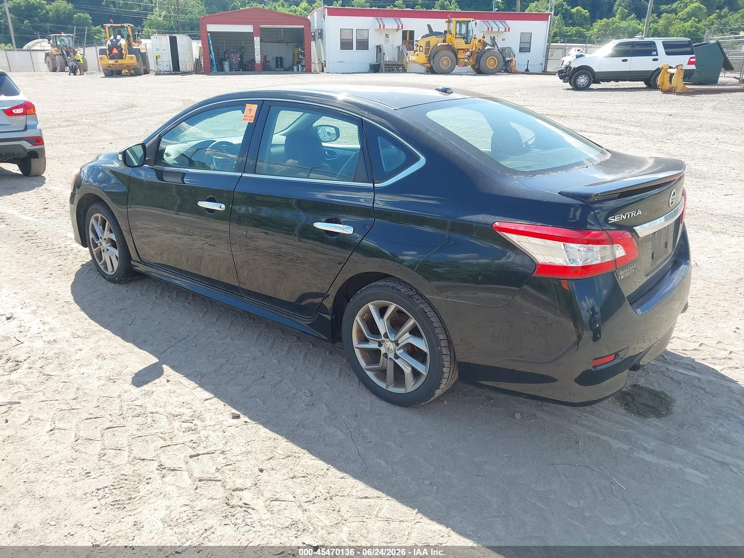 2015 Nissan Sentra Sr Black vin: 3N1AB7AP0FY223949