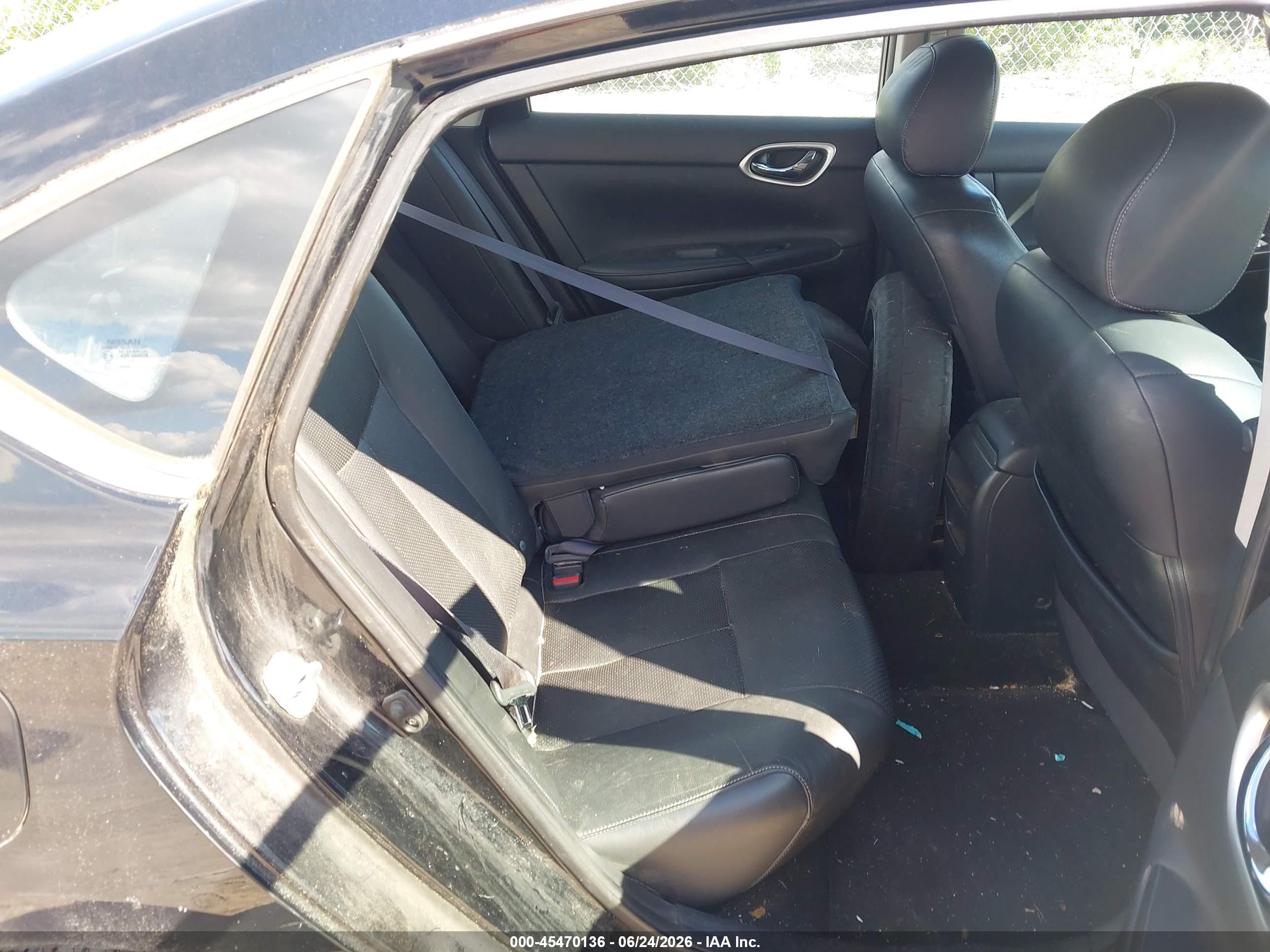 2015 Nissan Sentra Sr Black vin: 3N1AB7AP0FY223949