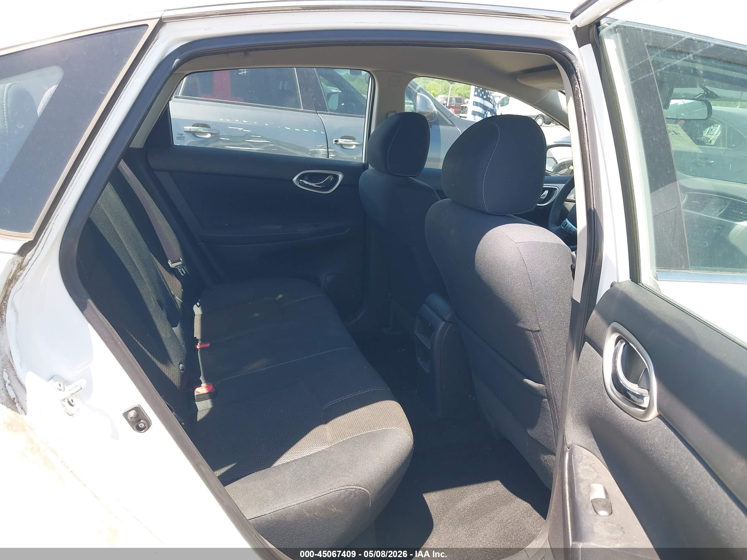 2015 Nissan Sentra S White vin: 3N1AB7AP0FY227600
