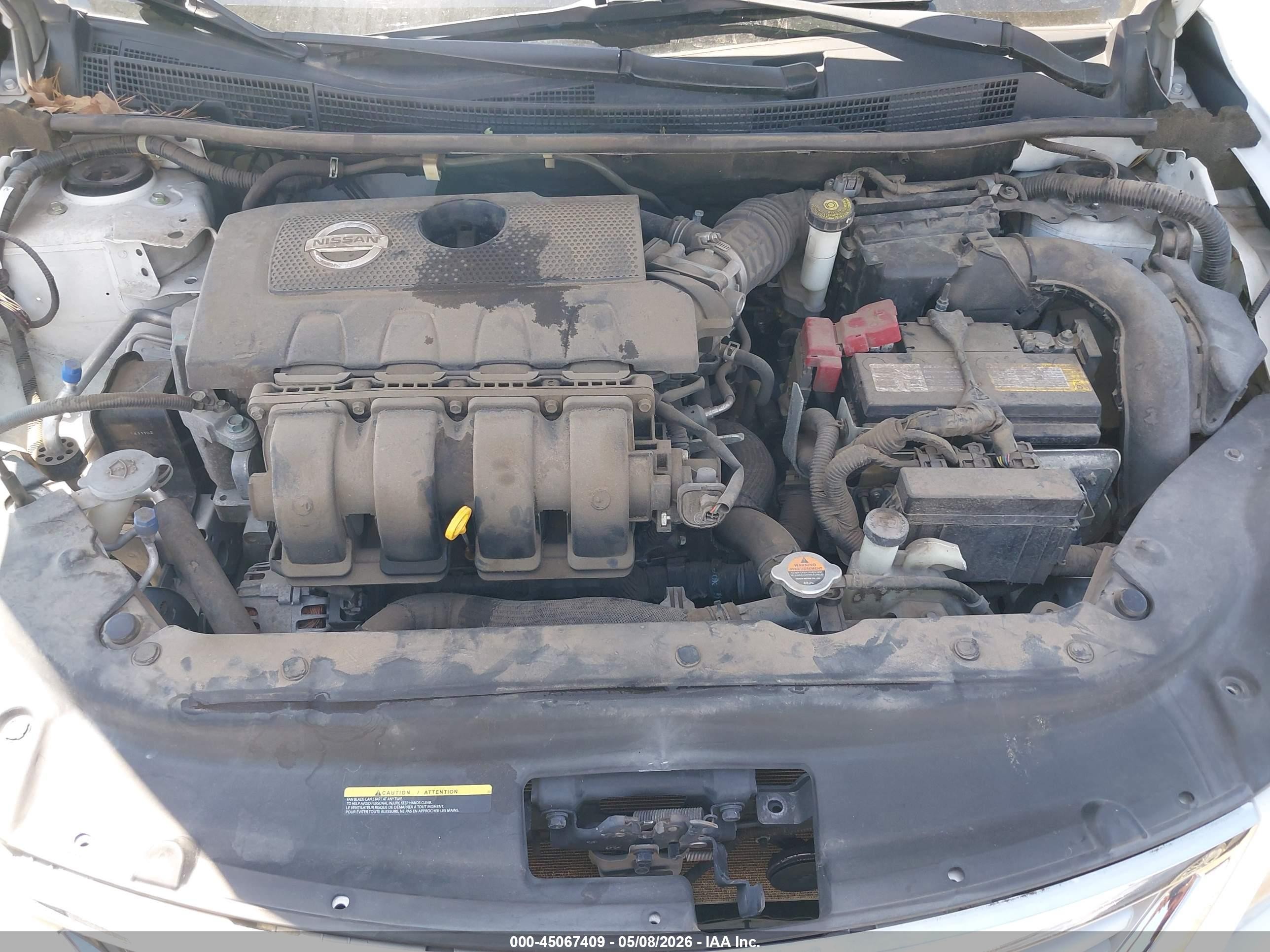 2015 Nissan Sentra S White vin: 3N1AB7AP0FY227600