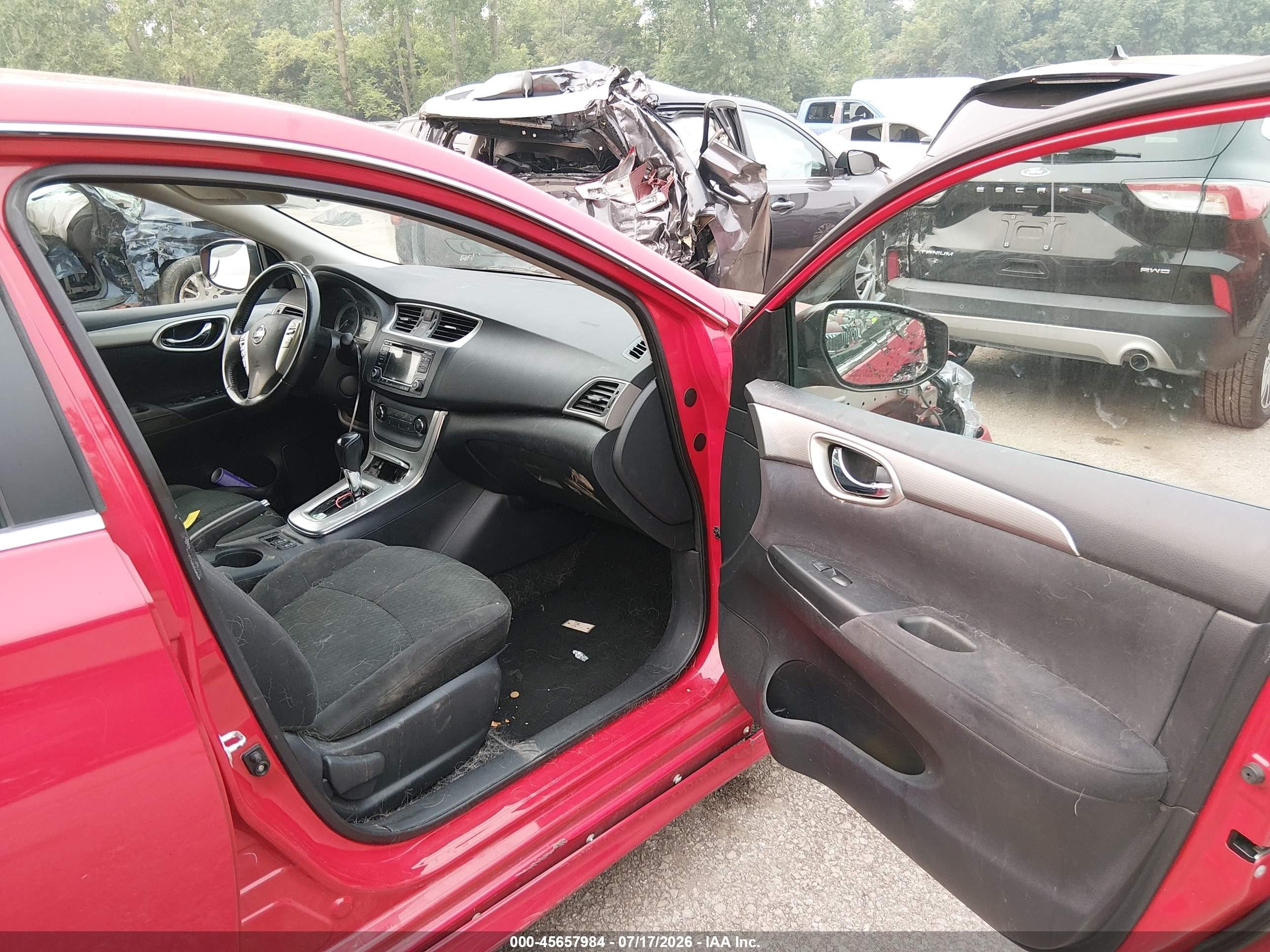 2015 Nissan Sentra Sr Red vin: 3N1AB7AP0FY230920