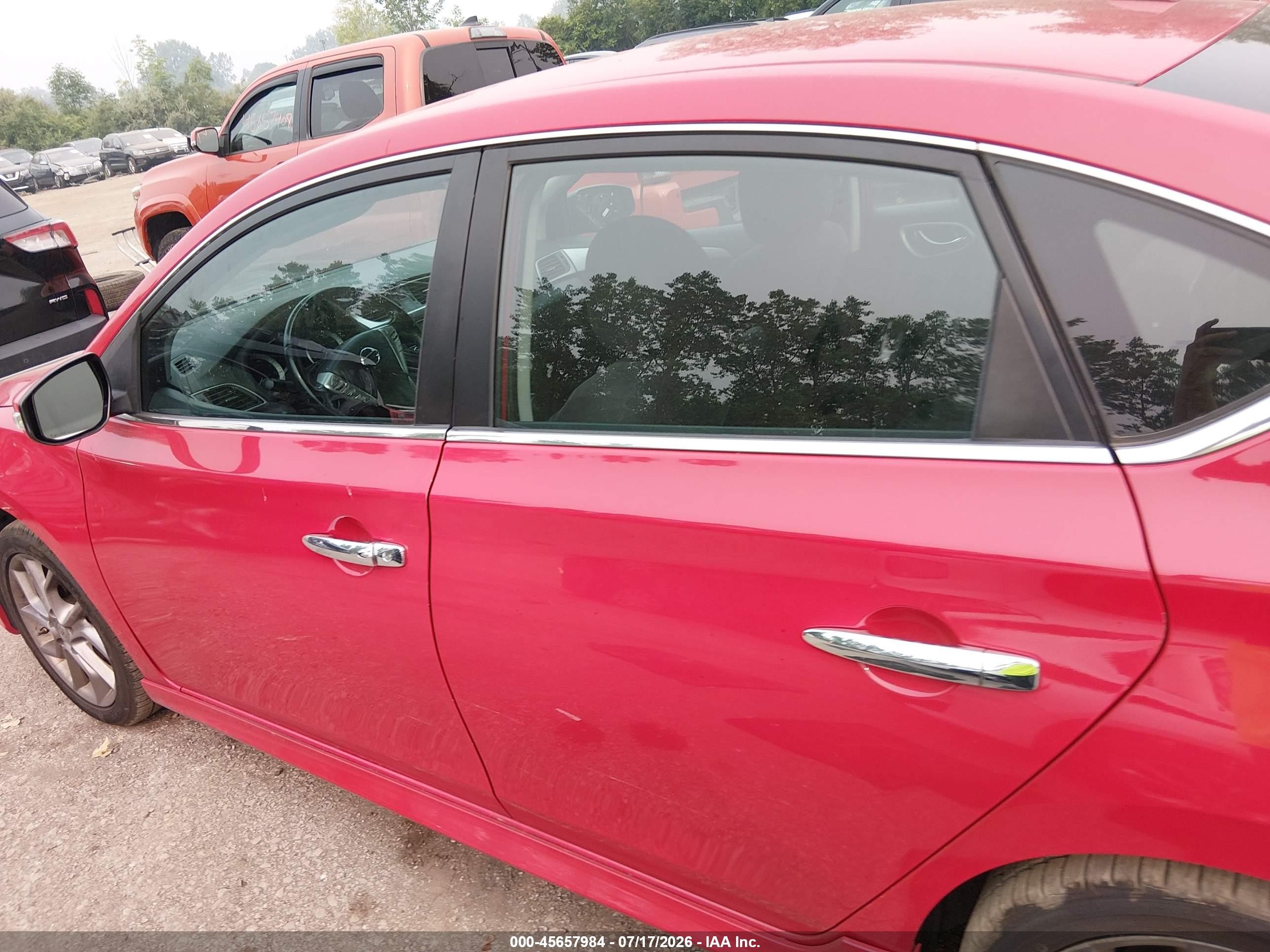 2015 Nissan Sentra Sr Red vin: 3N1AB7AP0FY230920