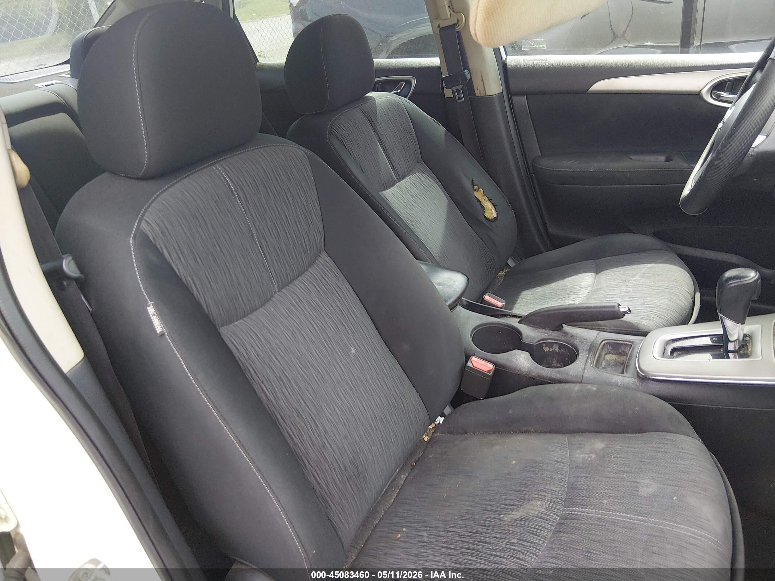 2015 Nissan Sentra Sv White vin: 3N1AB7AP0FY237494