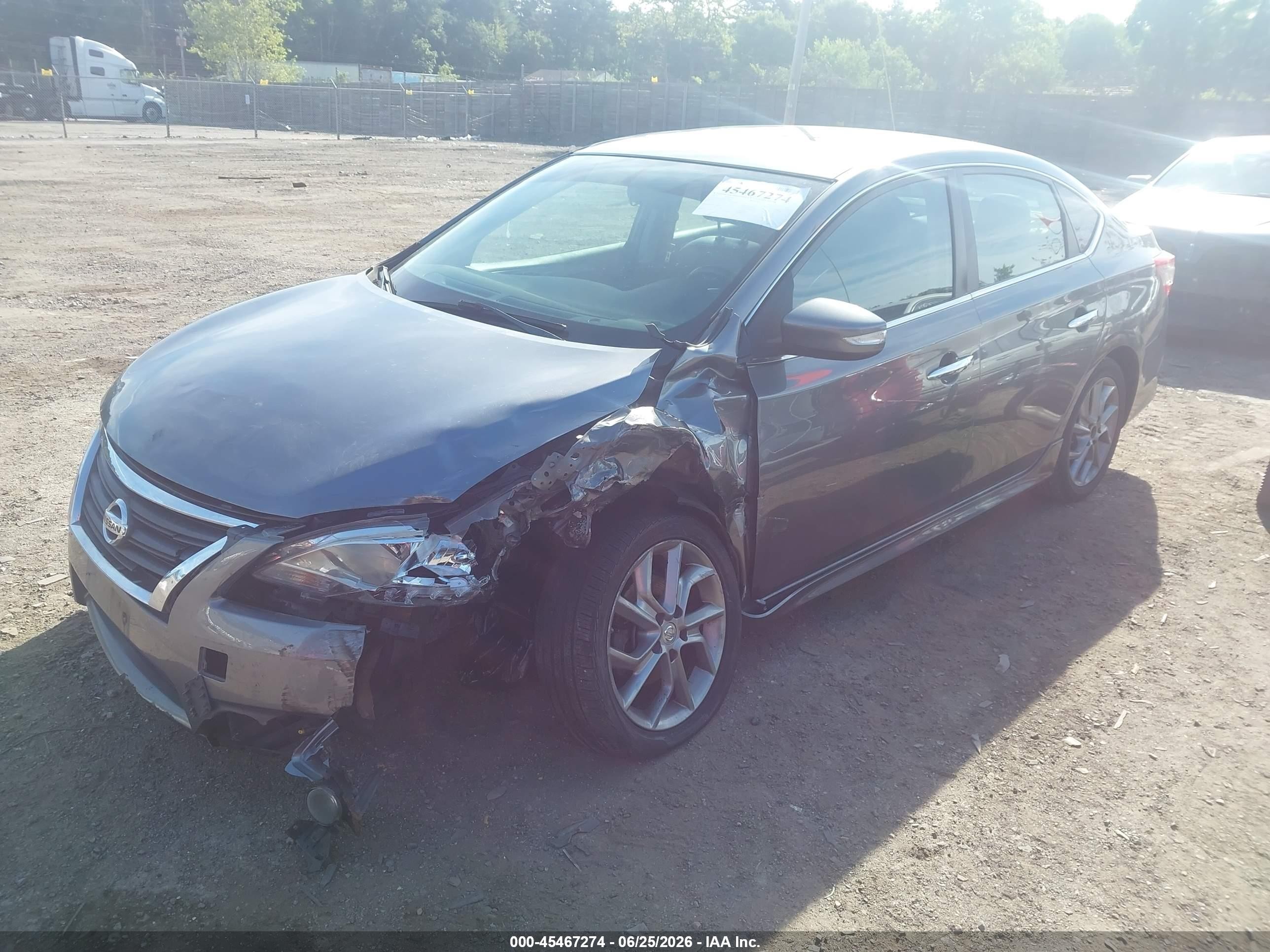 2015 Nissan Sentra Sr Silver vin: 3N1AB7AP0FY238872