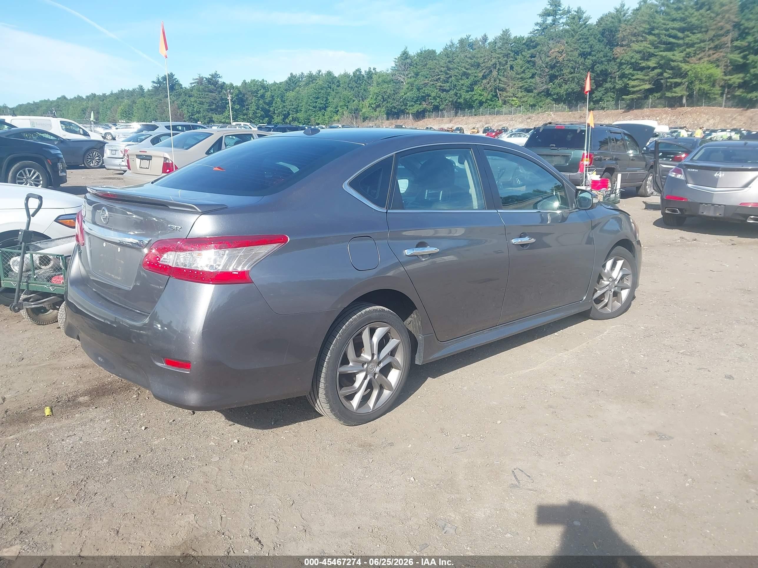 2015 Nissan Sentra Sr Silver vin: 3N1AB7AP0FY238872
