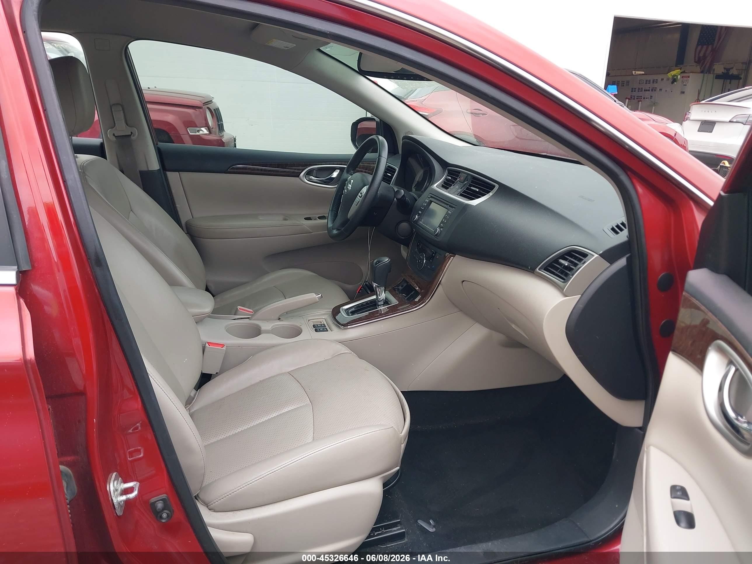 2015 Nissan Sentra Fe+ S/s/sl/sr/sv Red vin: 3N1AB7AP0FY241898