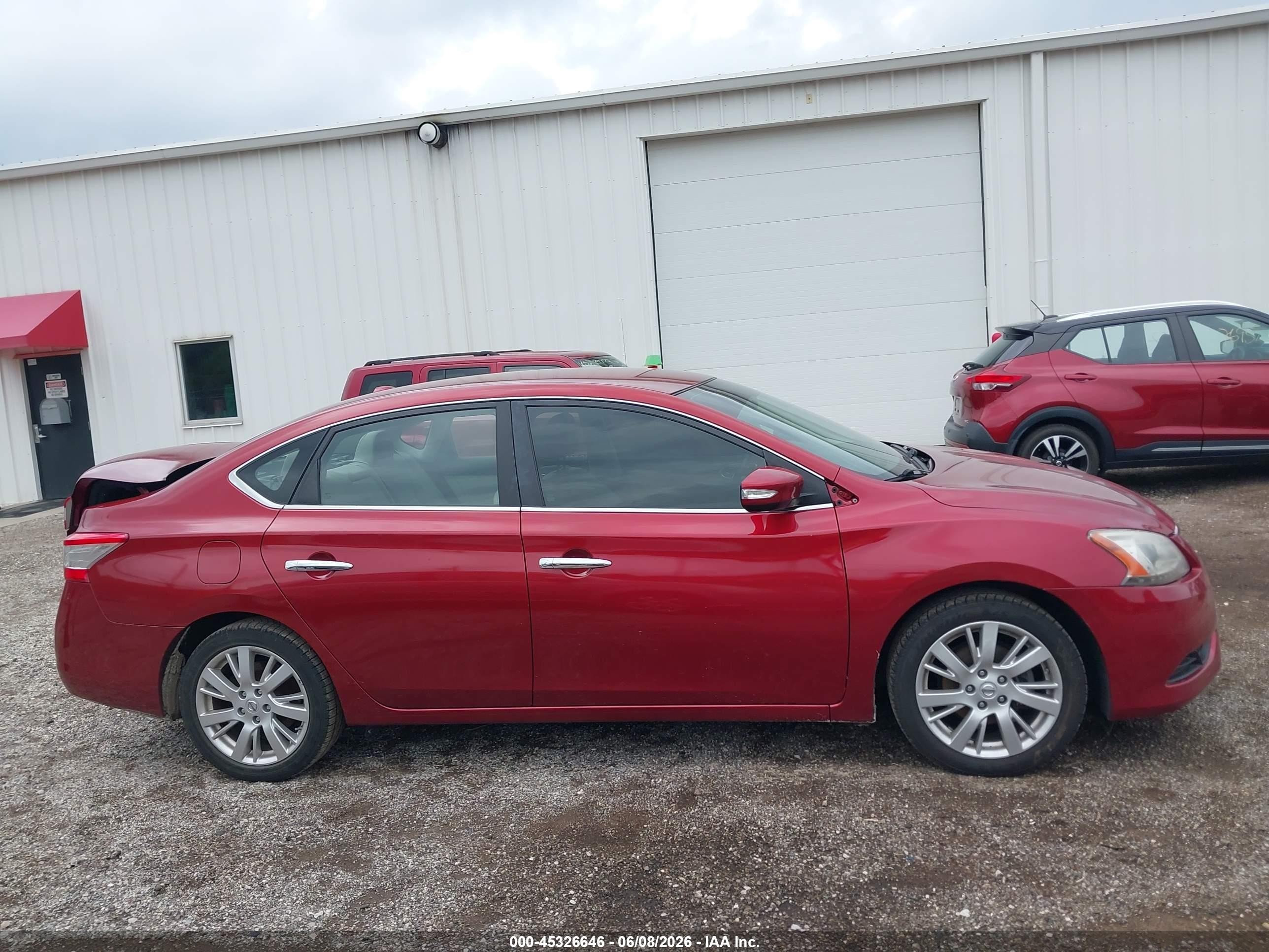 2015 Nissan Sentra Fe+ S/s/sl/sr/sv Red vin: 3N1AB7AP0FY241898