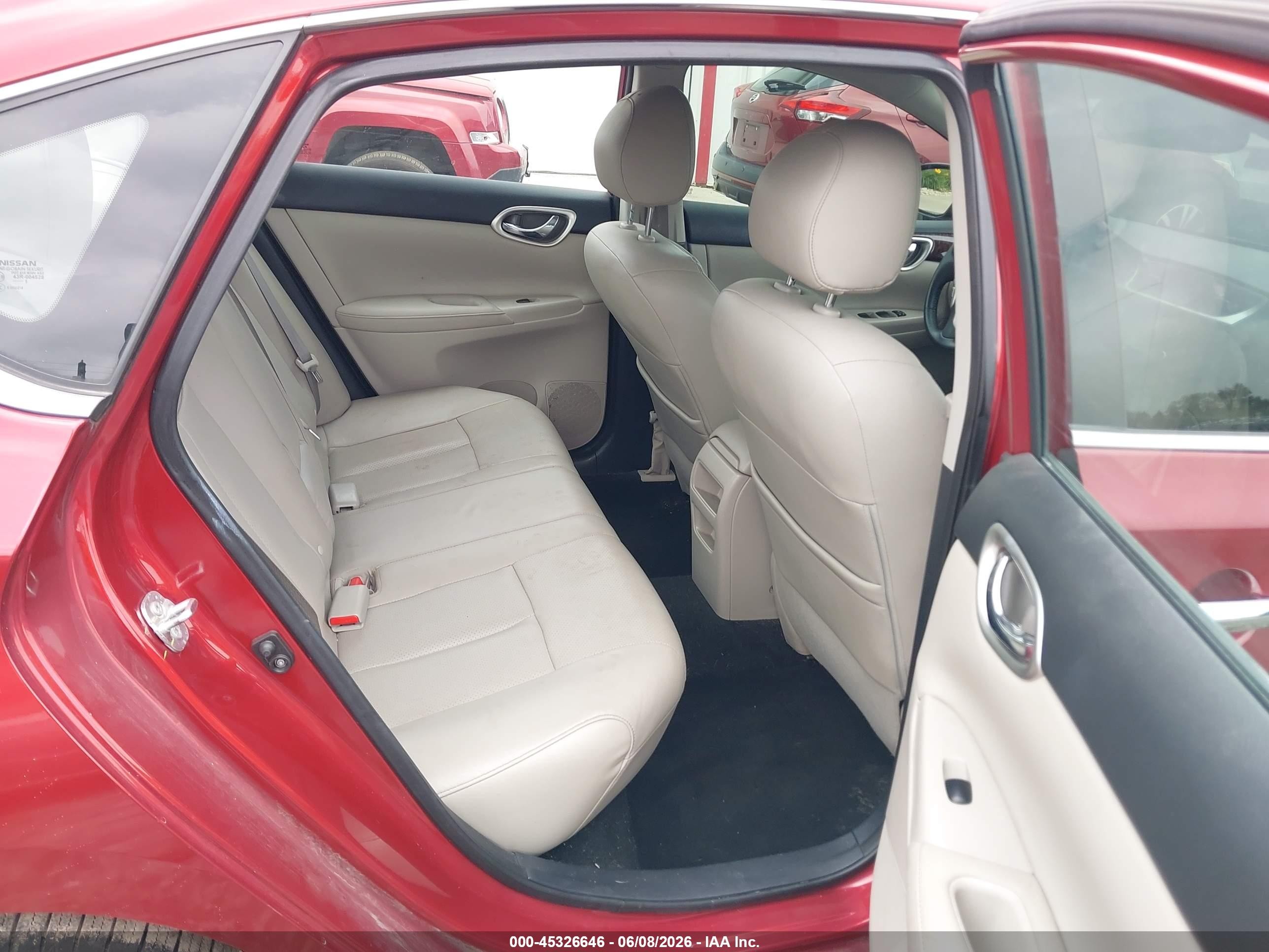 2015 Nissan Sentra Fe+ S/s/sl/sr/sv Red vin: 3N1AB7AP0FY241898