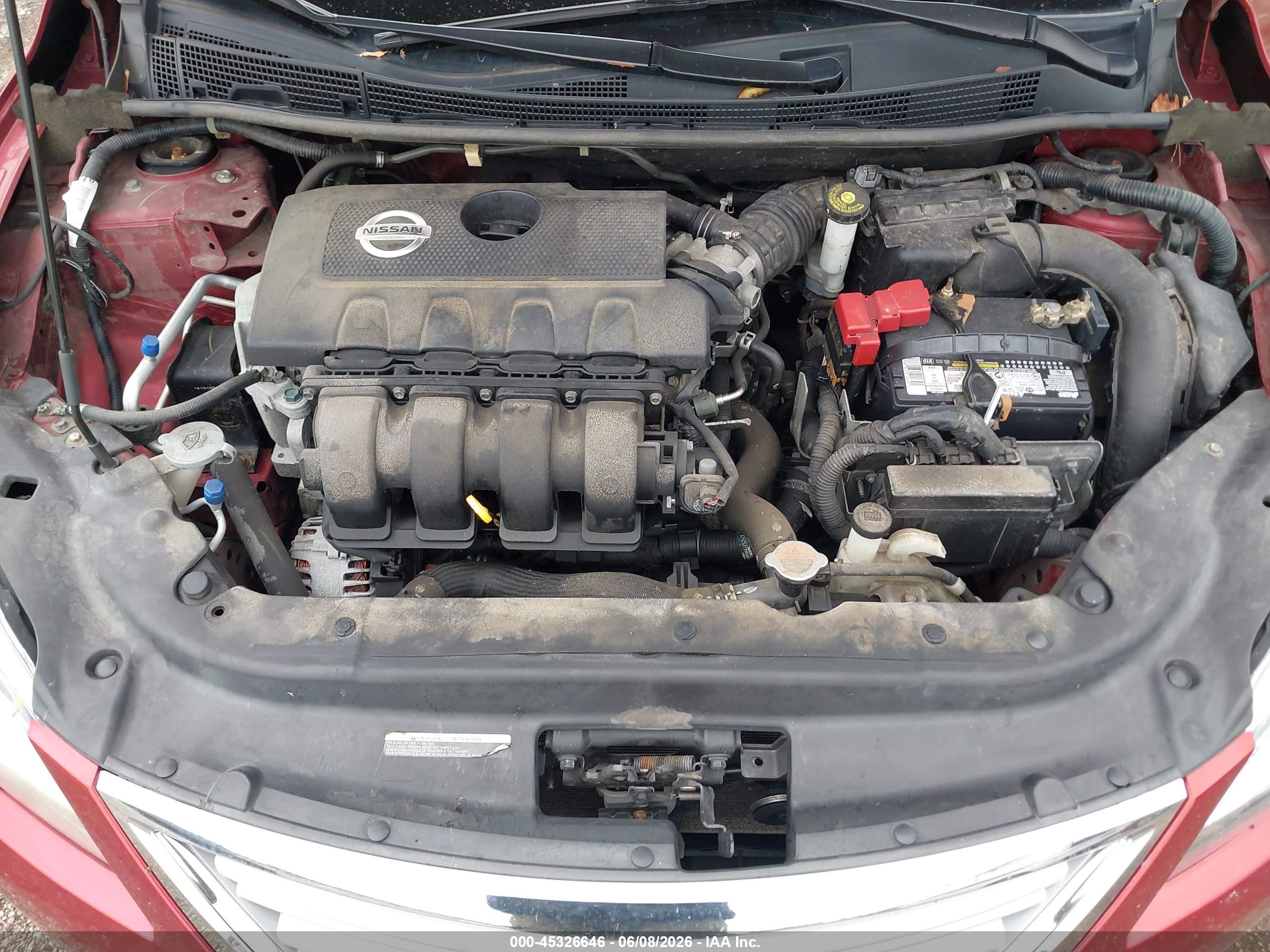 2015 Nissan Sentra Fe+ S/s/sl/sr/sv Red vin: 3N1AB7AP0FY241898