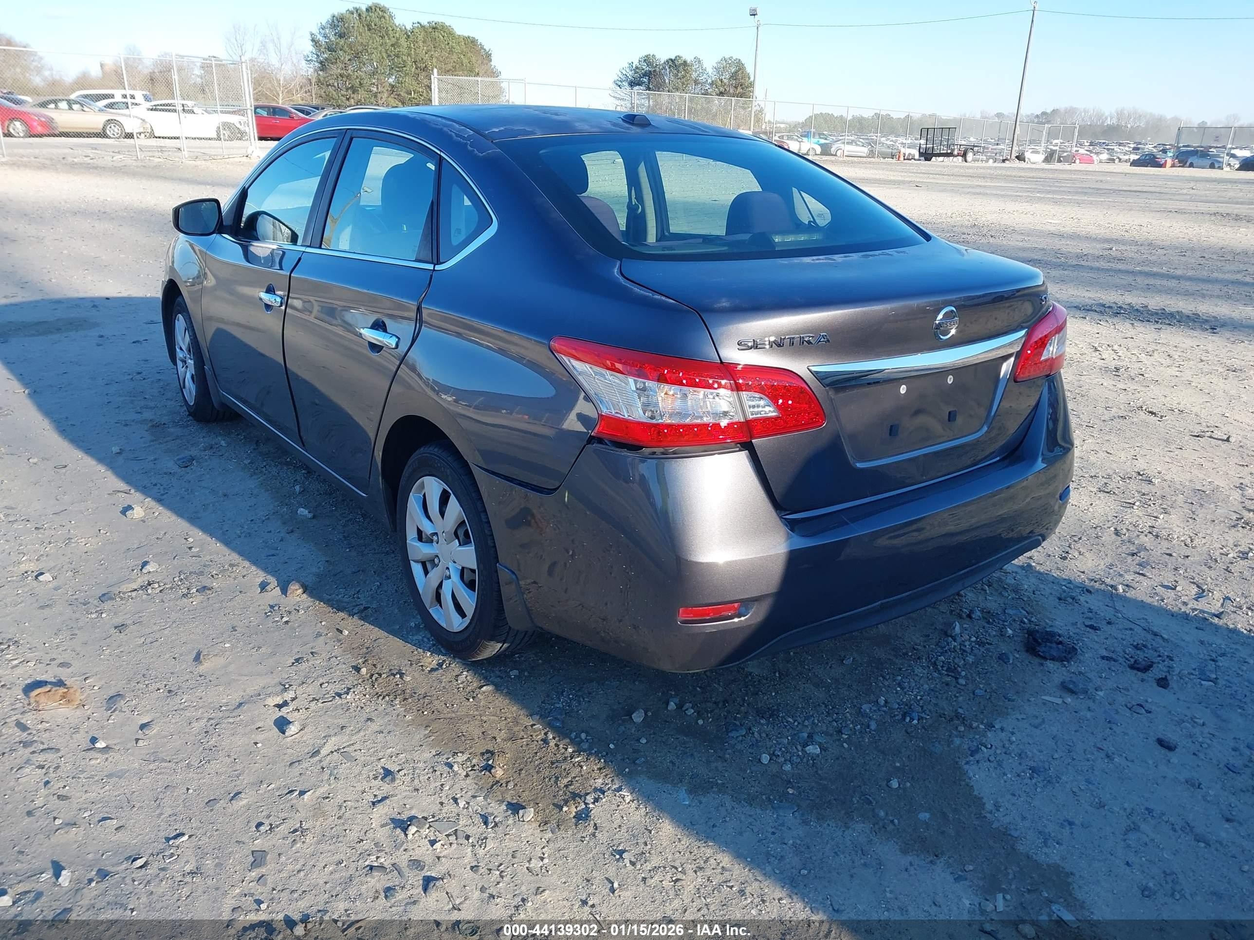 2015 Nissan Sentra Sv Gray vin: 3N1AB7AP0FY244204