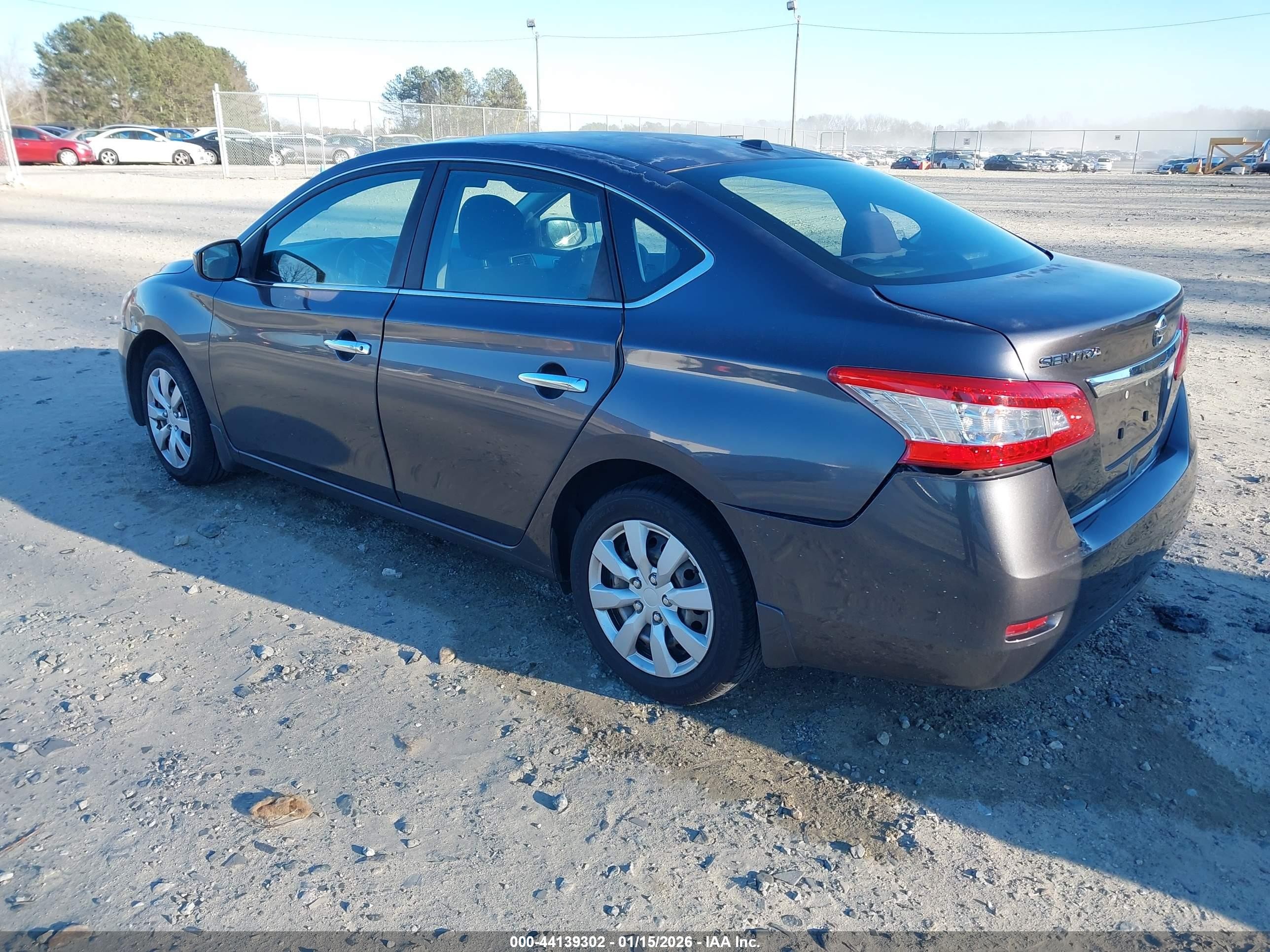 2015 Nissan Sentra Sv Gray vin: 3N1AB7AP0FY244204