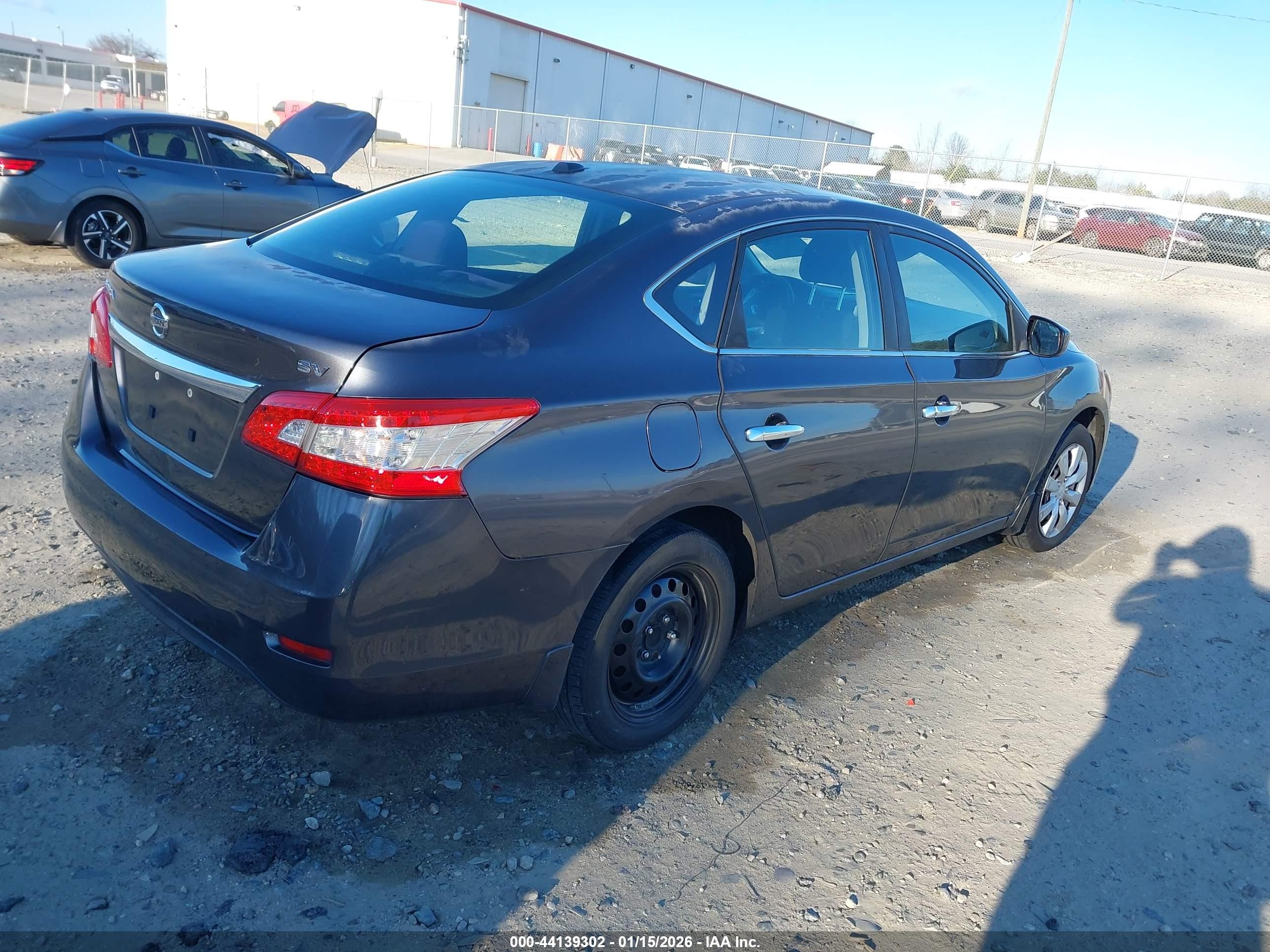 2015 Nissan Sentra Sv Gray vin: 3N1AB7AP0FY244204