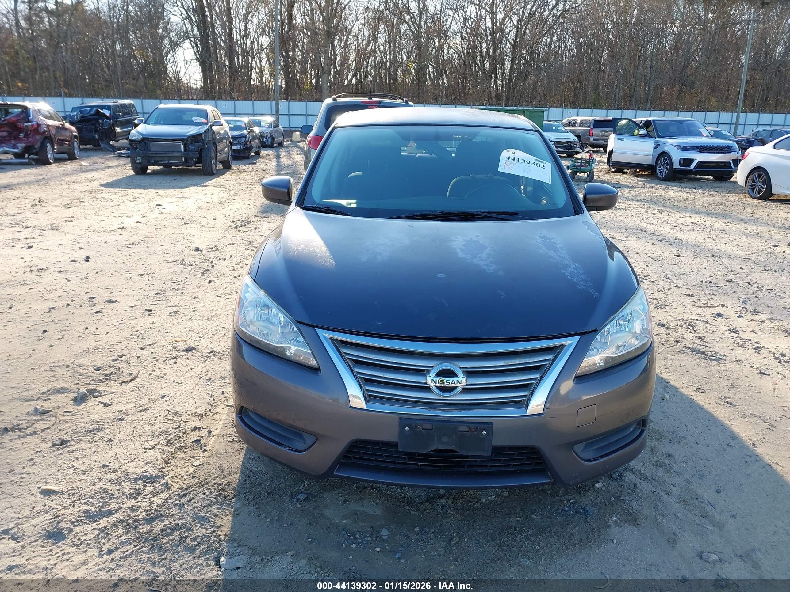 2015 Nissan Sentra Sv Gray vin: 3N1AB7AP0FY244204