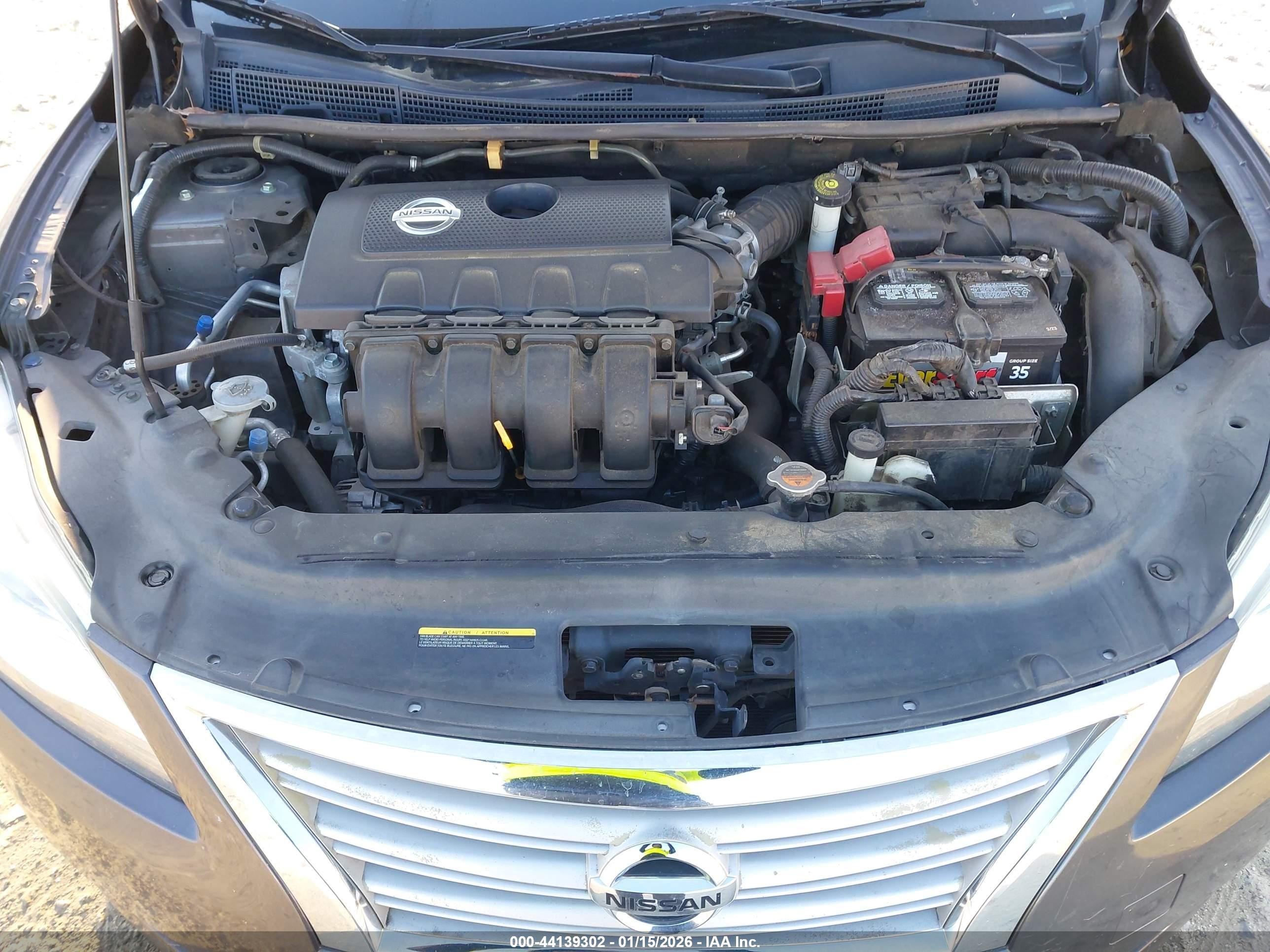 2015 Nissan Sentra Sv Gray vin: 3N1AB7AP0FY244204