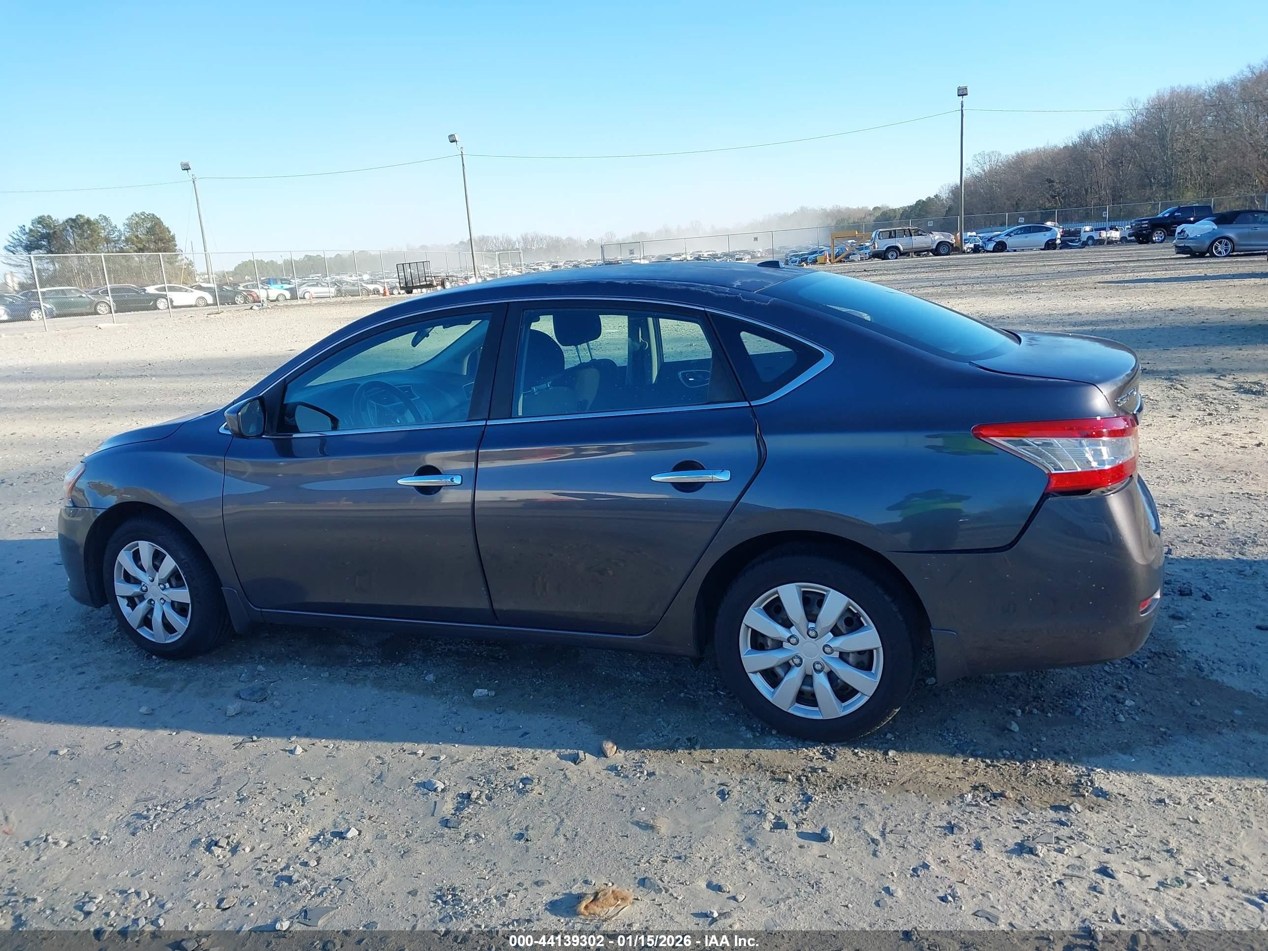 2015 Nissan Sentra Sv Gray vin: 3N1AB7AP0FY244204