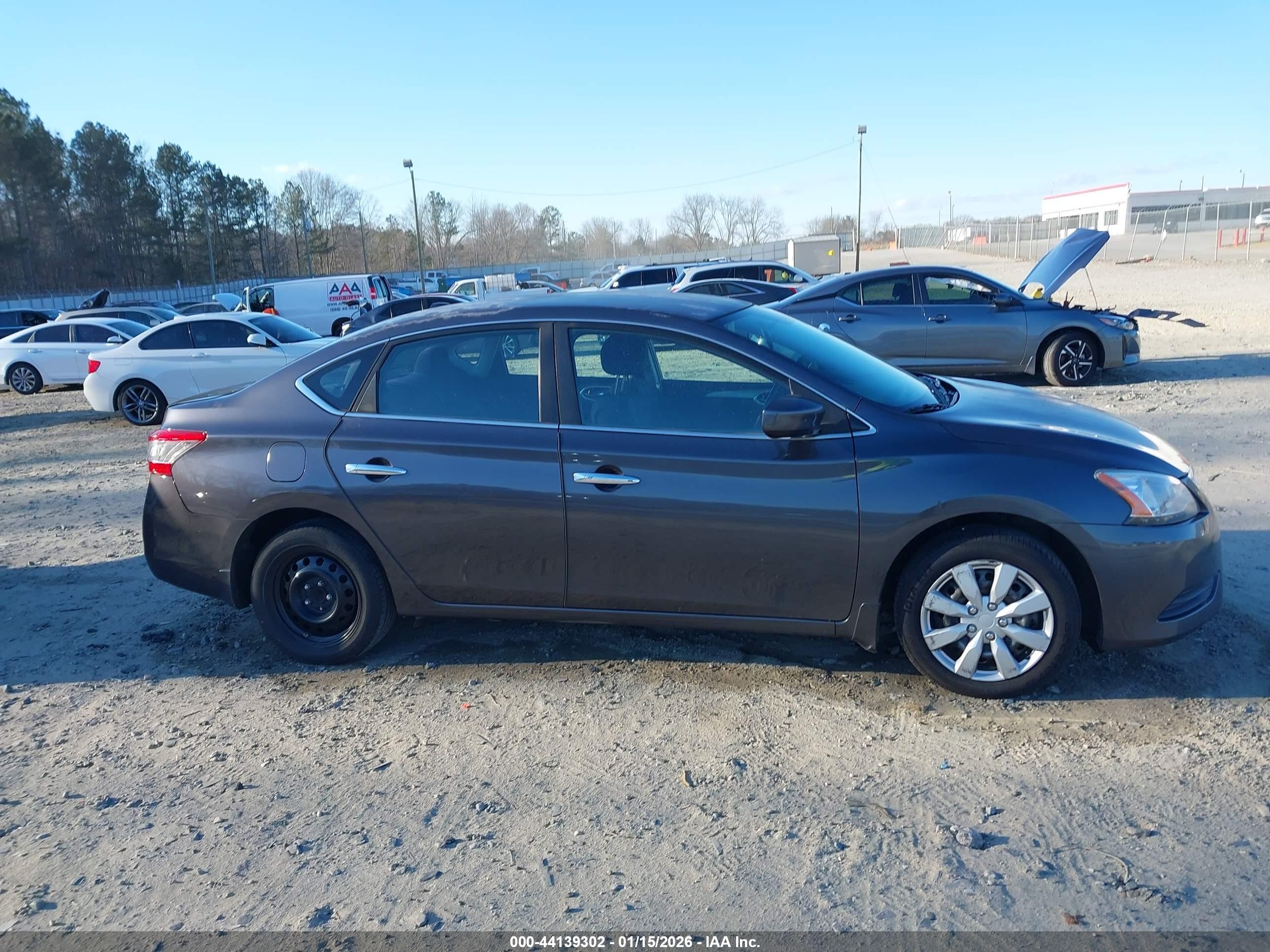 2015 Nissan Sentra Sv Gray vin: 3N1AB7AP0FY244204