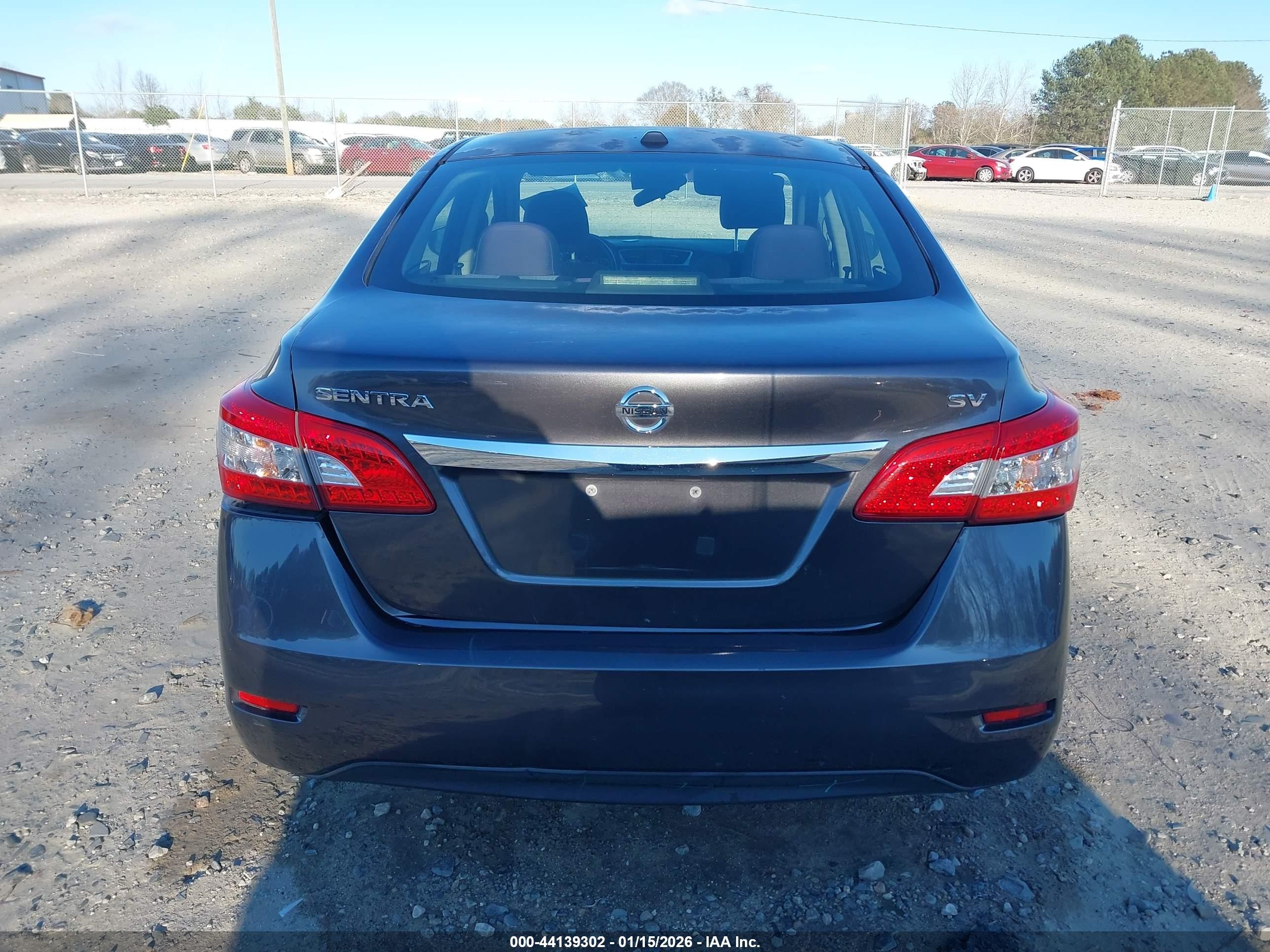 2015 Nissan Sentra Sv Gray vin: 3N1AB7AP0FY244204