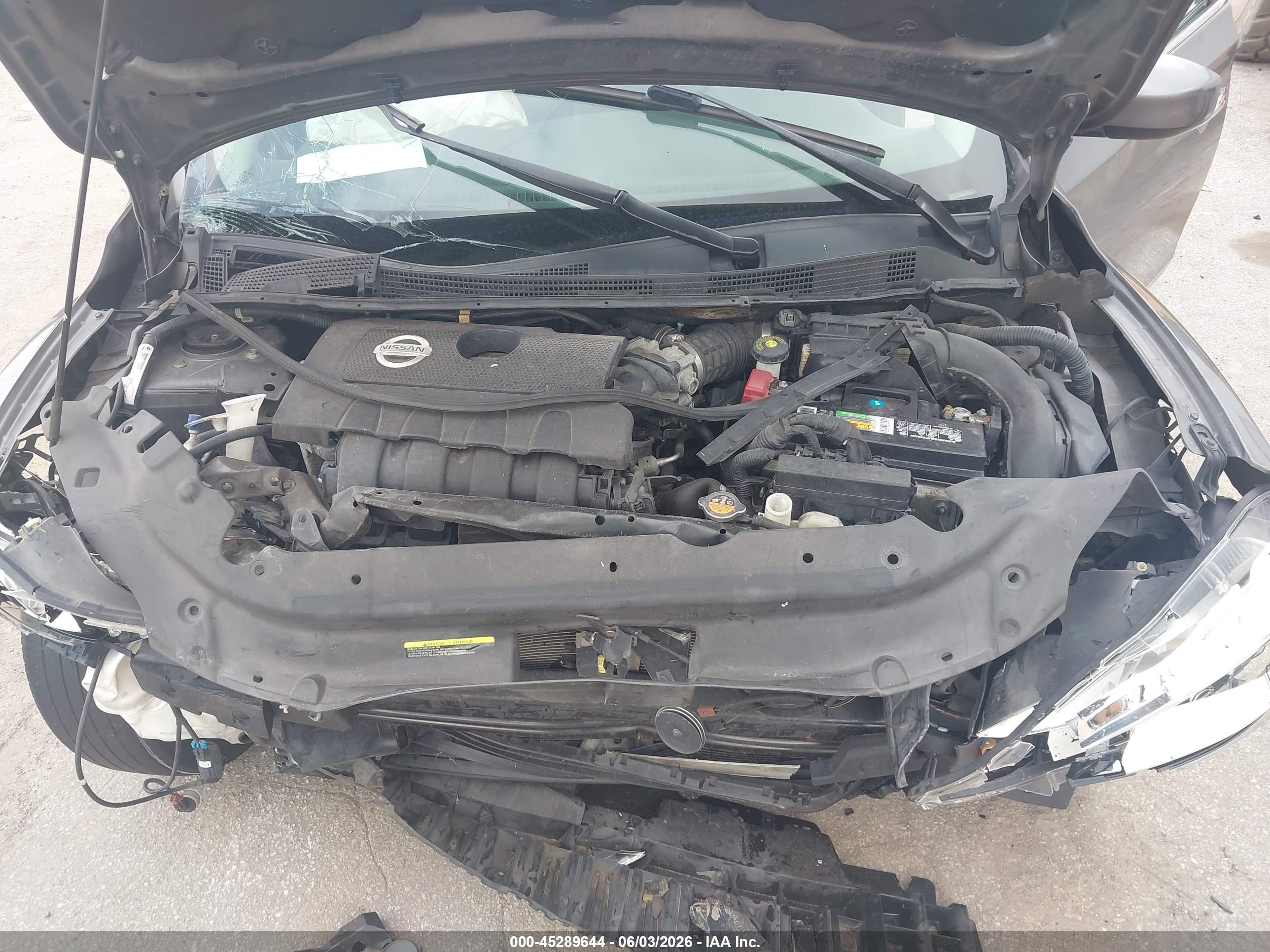 2015 Nissan Sentra Sv Gray vin: 3N1AB7AP0FY248463