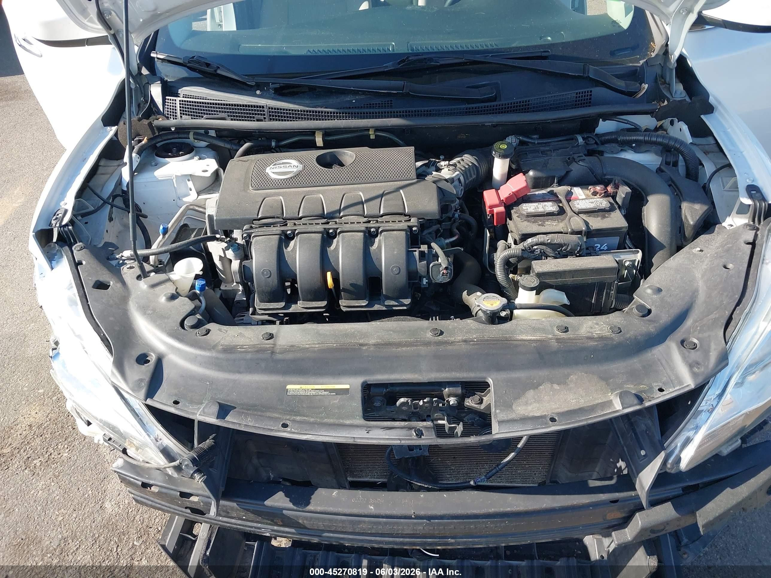 2015 Nissan Sentra Sv White vin: 3N1AB7AP0FY255204