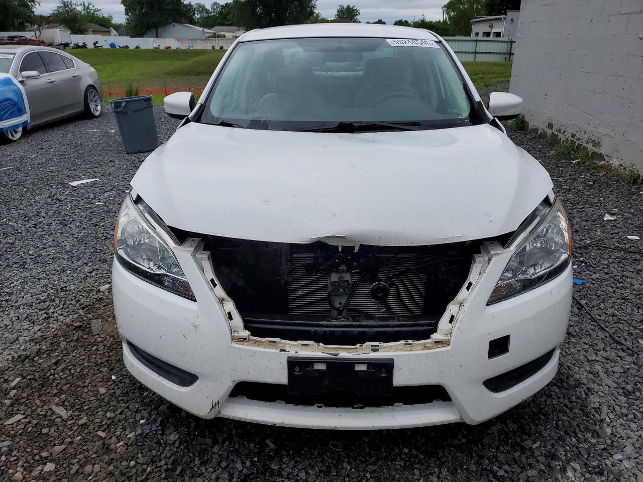 2015 Nissan Sentra Sv Белый vin: 3N1AB7AP0FY264324