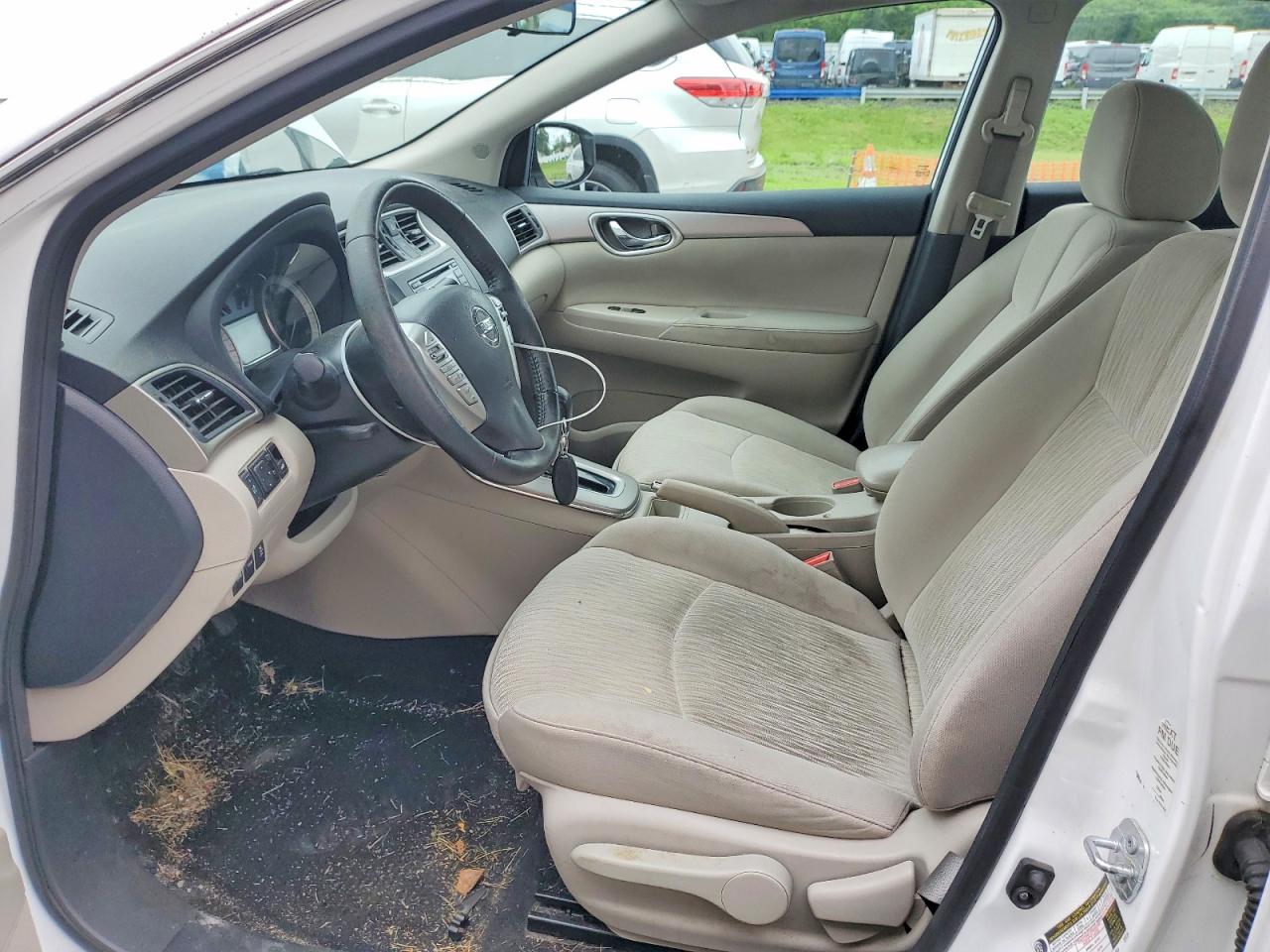 2015 Nissan Sentra Sv Белый vin: 3N1AB7AP0FY264324