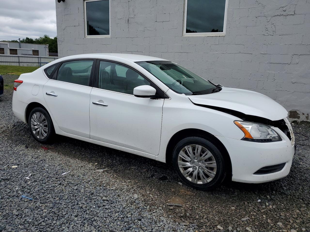 2015 Nissan Sentra Sv Белый vin: 3N1AB7AP0FY264324