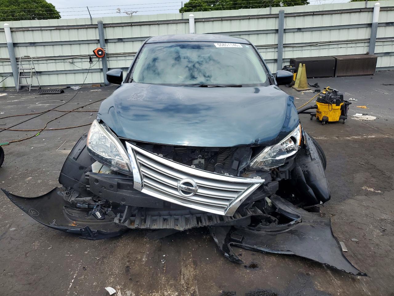 2015 Nissan Sentra Sv Синий vin: 3N1AB7AP0FY264551