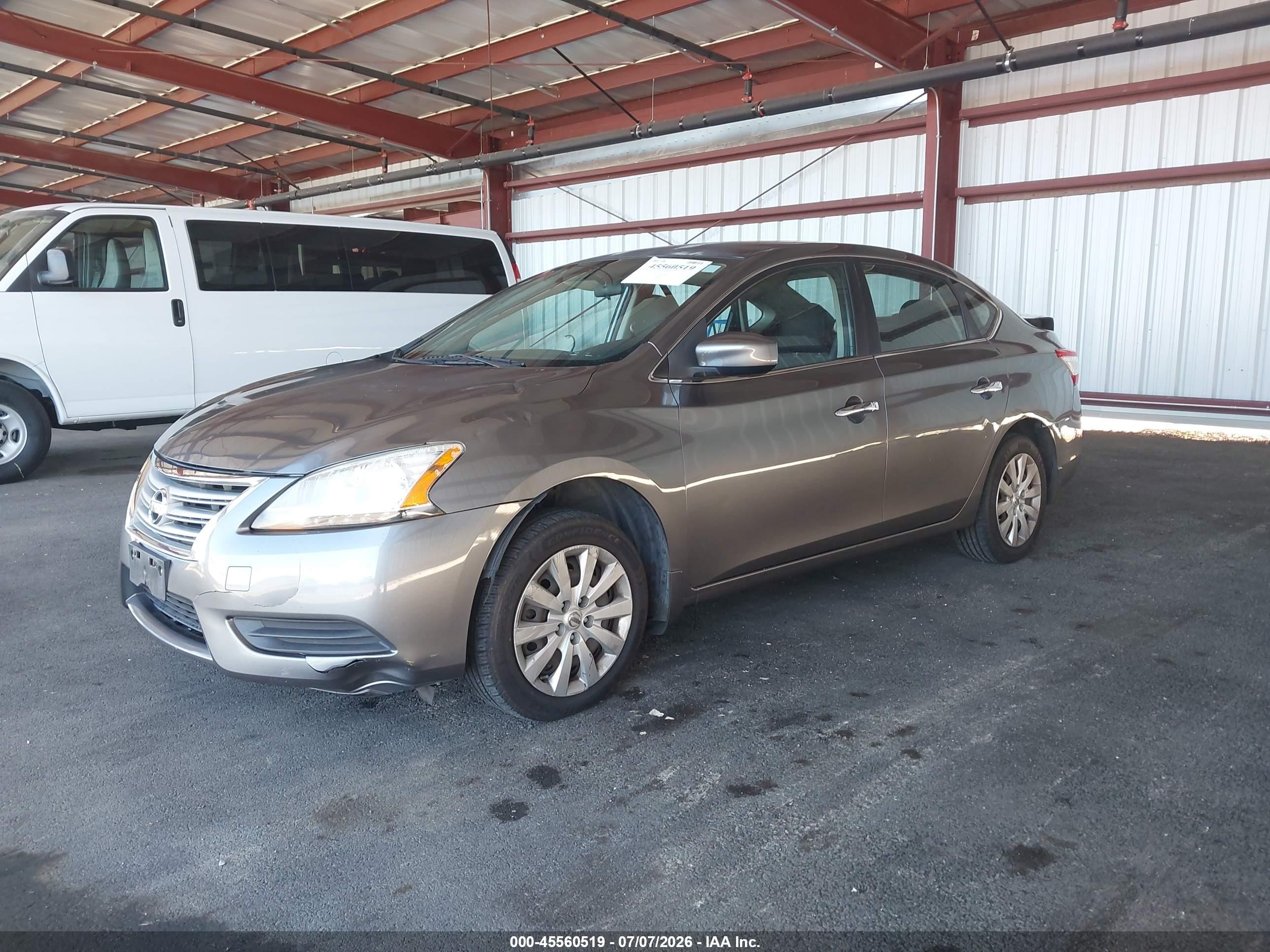 2015 Nissan Sentra S Gray vin: 3N1AB7AP0FY269278