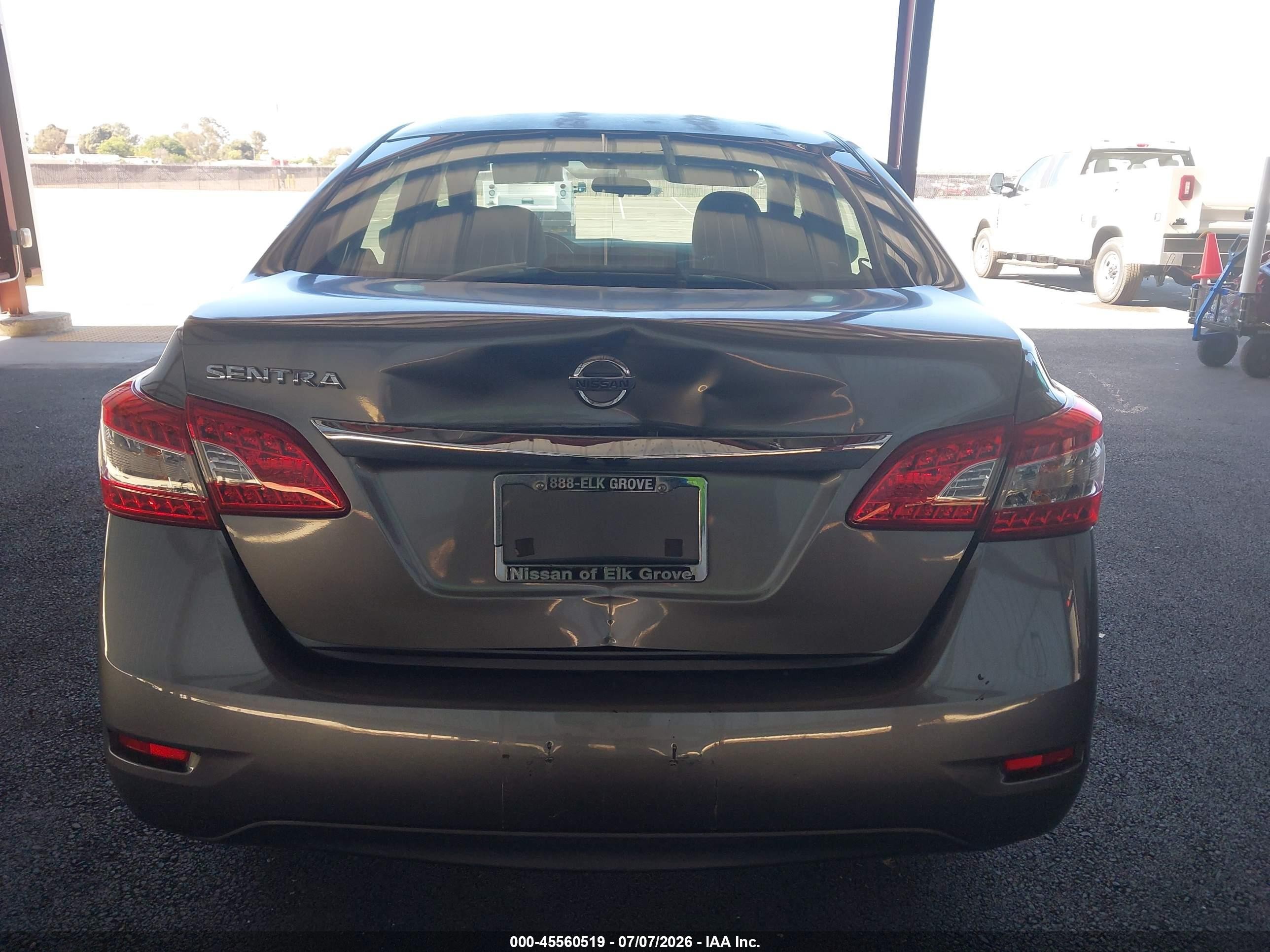 2015 Nissan Sentra S Gray vin: 3N1AB7AP0FY269278