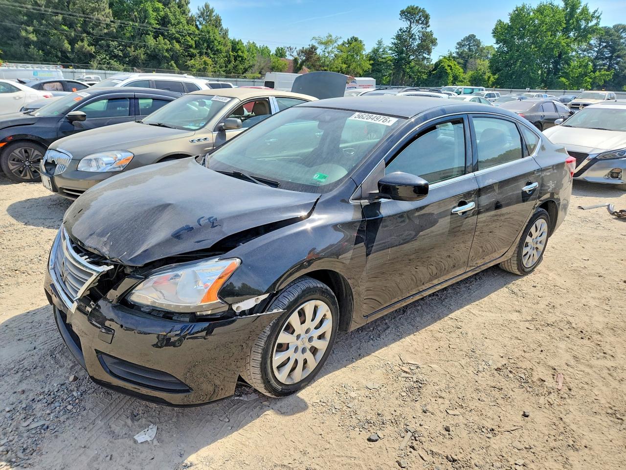 2015 Nissan Sentra Sv Black vin: 3N1AB7AP0FY290776