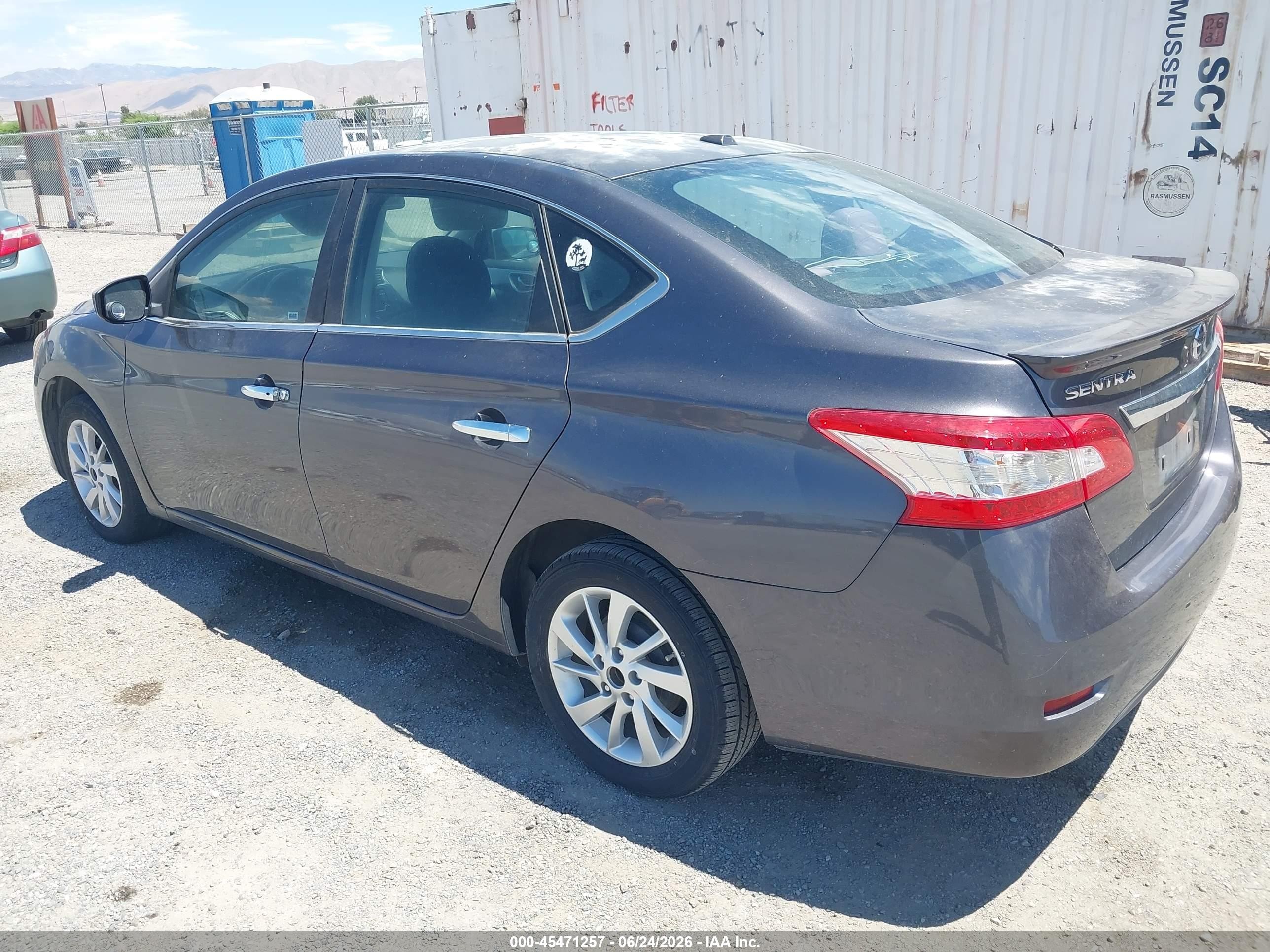 2015 Nissan Sentra Sv Gray vin: 3N1AB7AP0FY295170