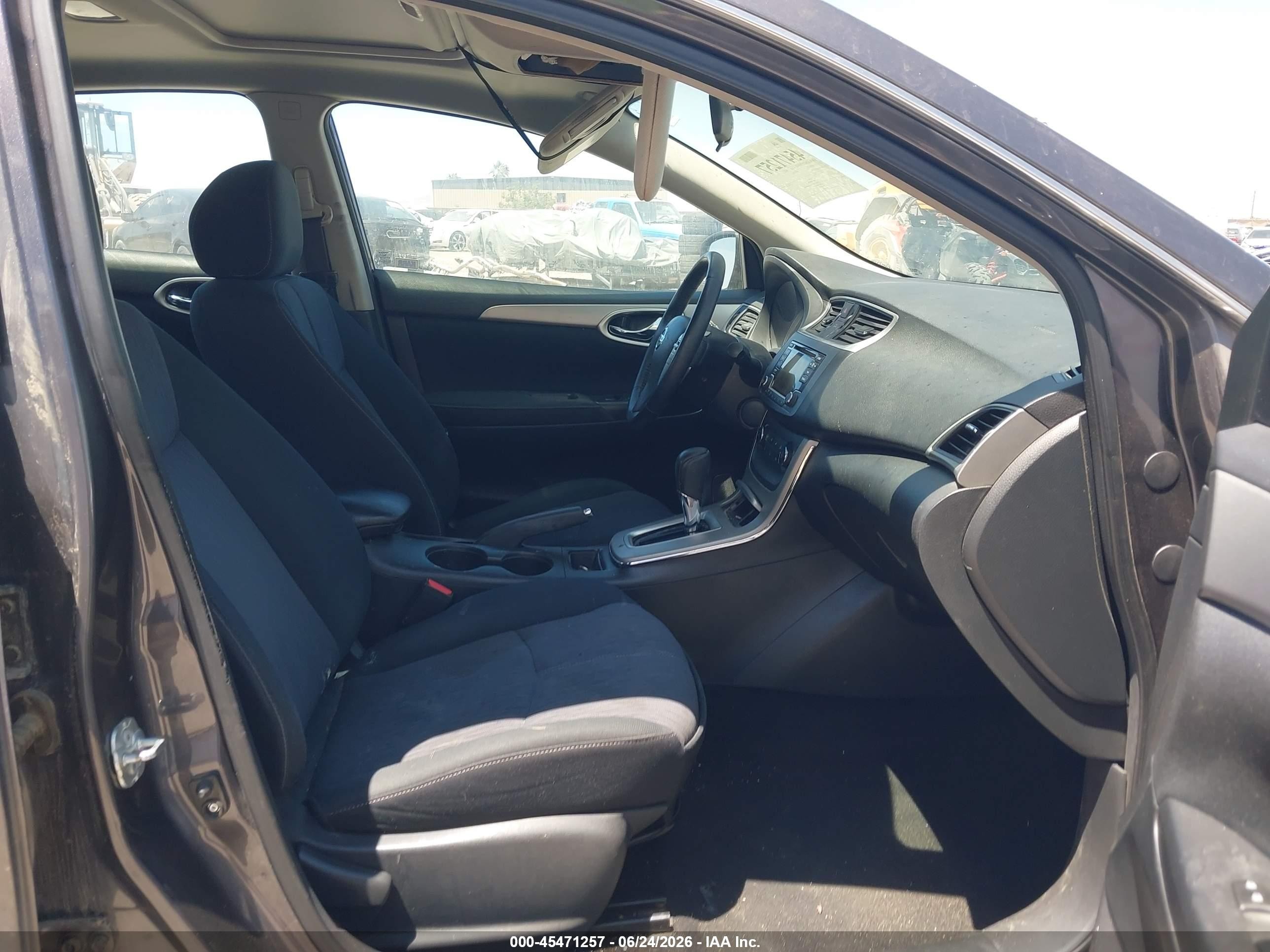 2015 Nissan Sentra Sv Gray vin: 3N1AB7AP0FY295170
