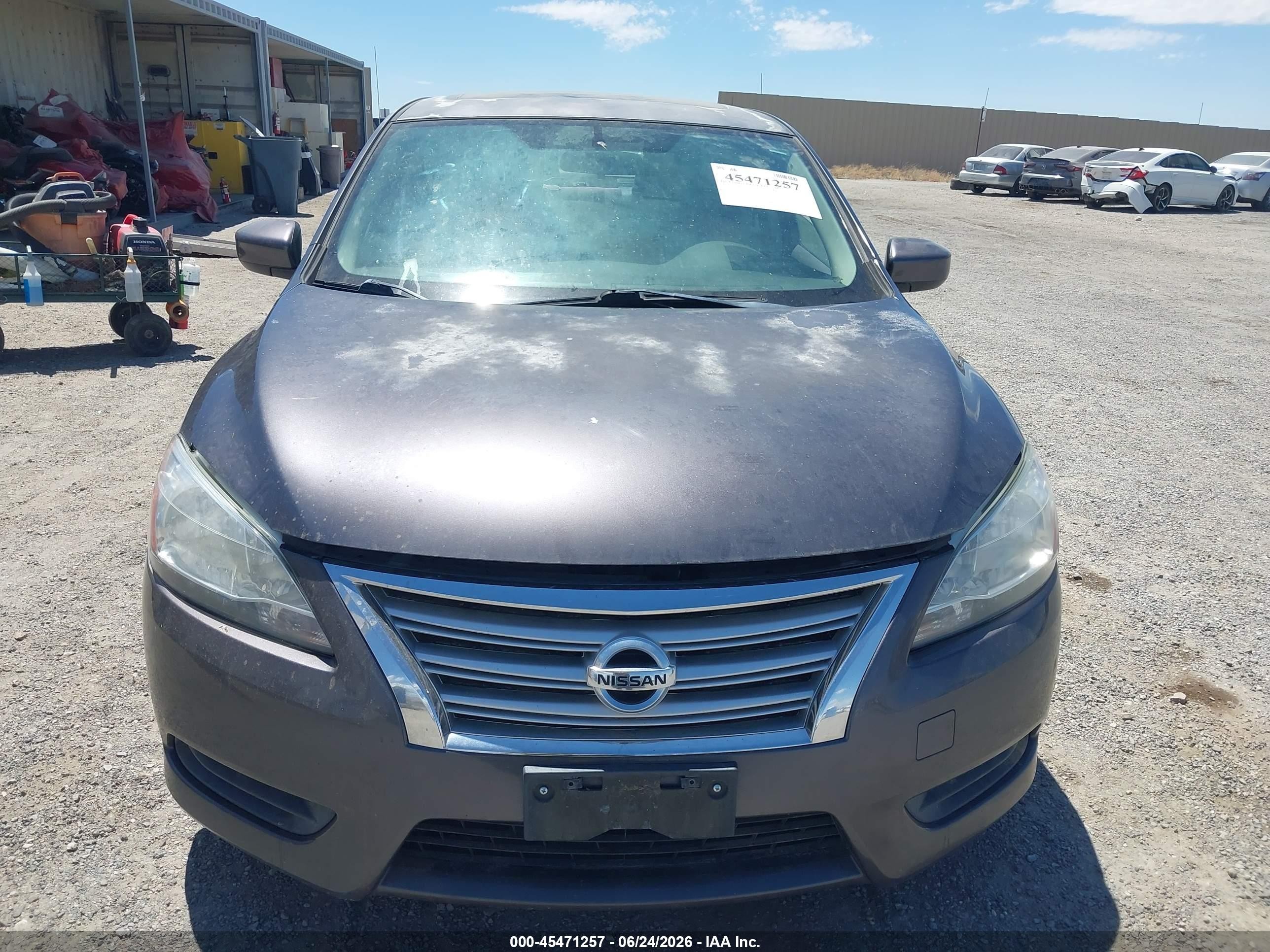 2015 Nissan Sentra Sv Gray vin: 3N1AB7AP0FY295170
