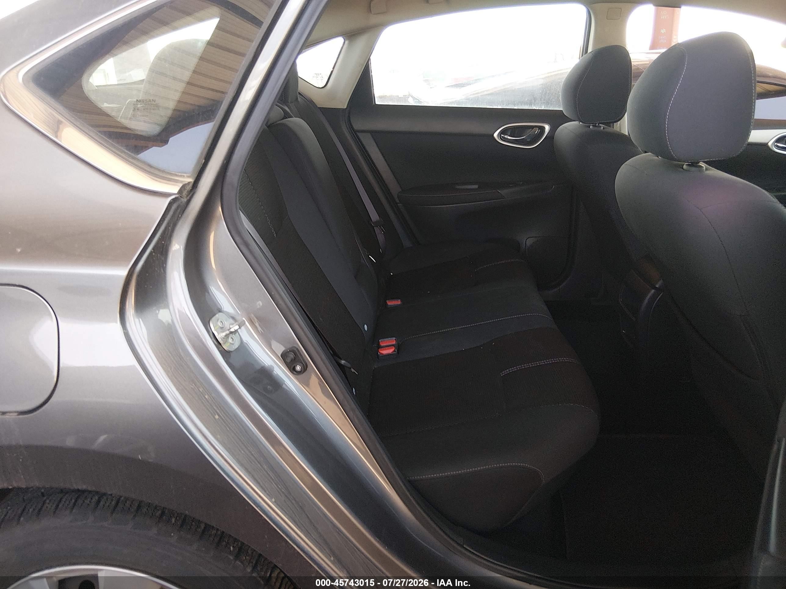 2015 Nissan Sentra S Gray vin: 3N1AB7AP0FY297288