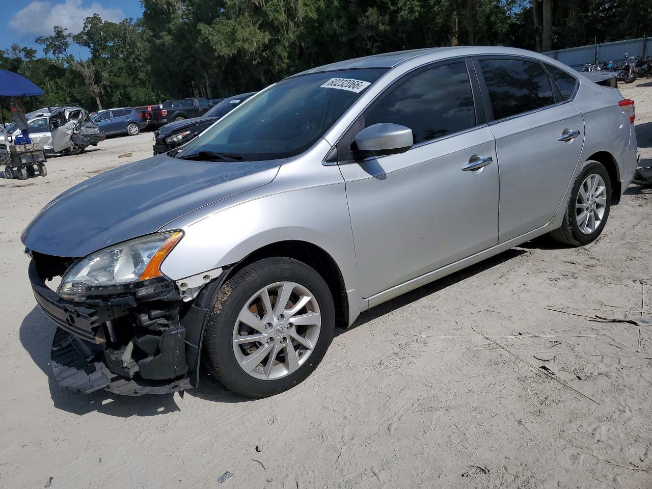 2015 Nissan Sentra Sv Silver vin: 3N1AB7AP0FY298215